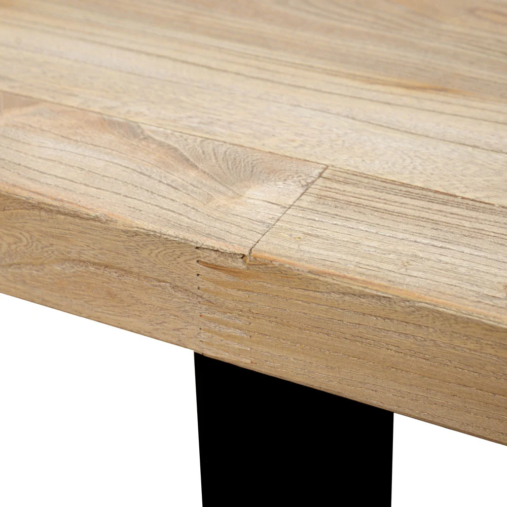 CDT2241 Reclaimed Dining Table 2.4m - Rustic Natural - Image 8