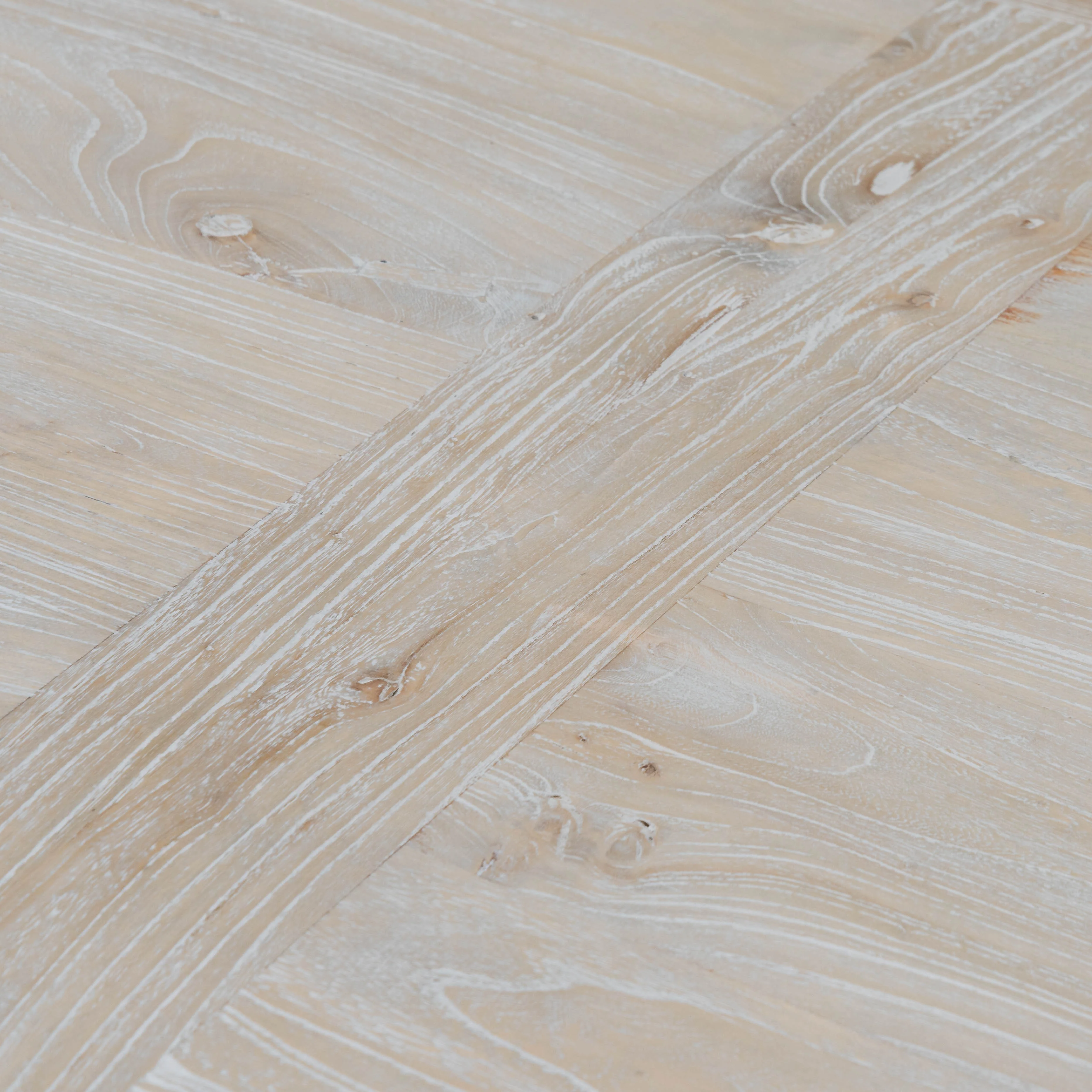 CDT2482 Dining Table 2.4m - Rustic White Washed - Image 7