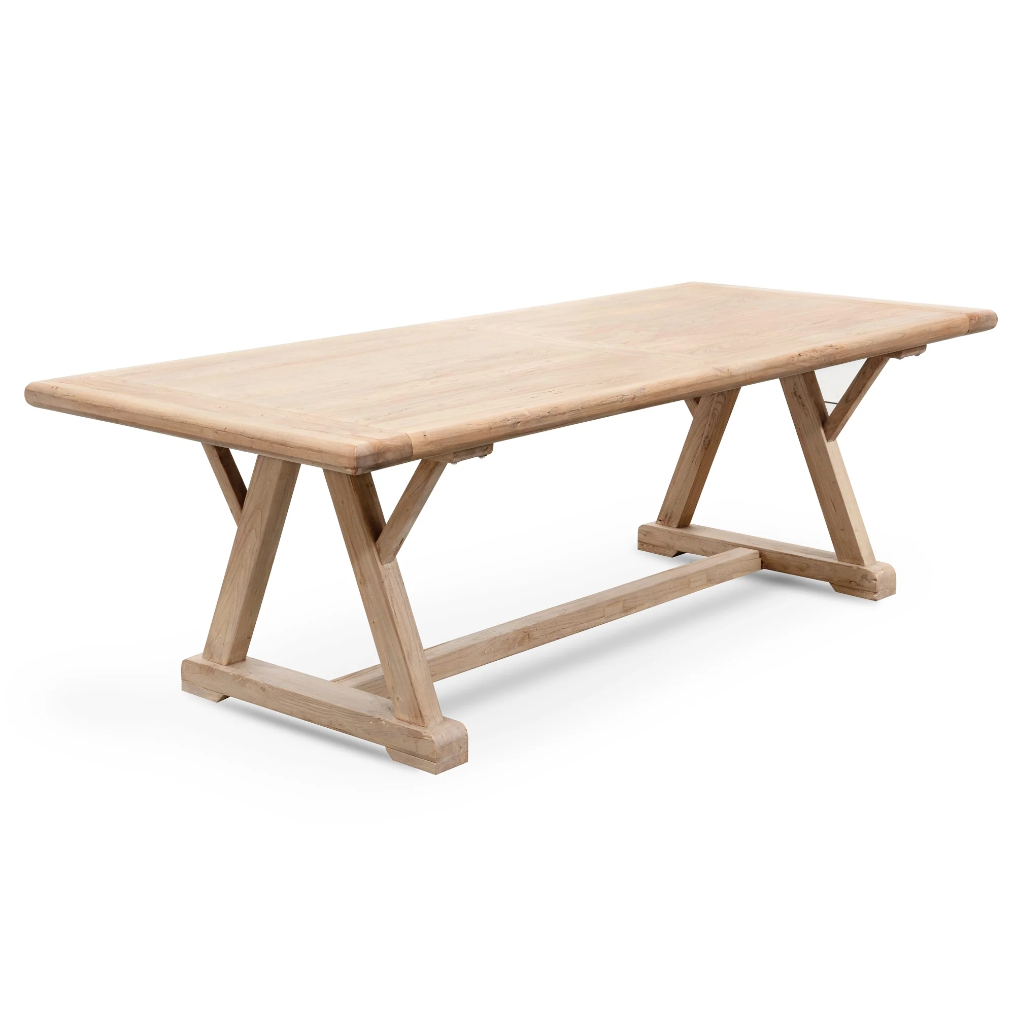 CDT2576 Reclaimed Elm Wood 2.4m Dining Table - Image 3