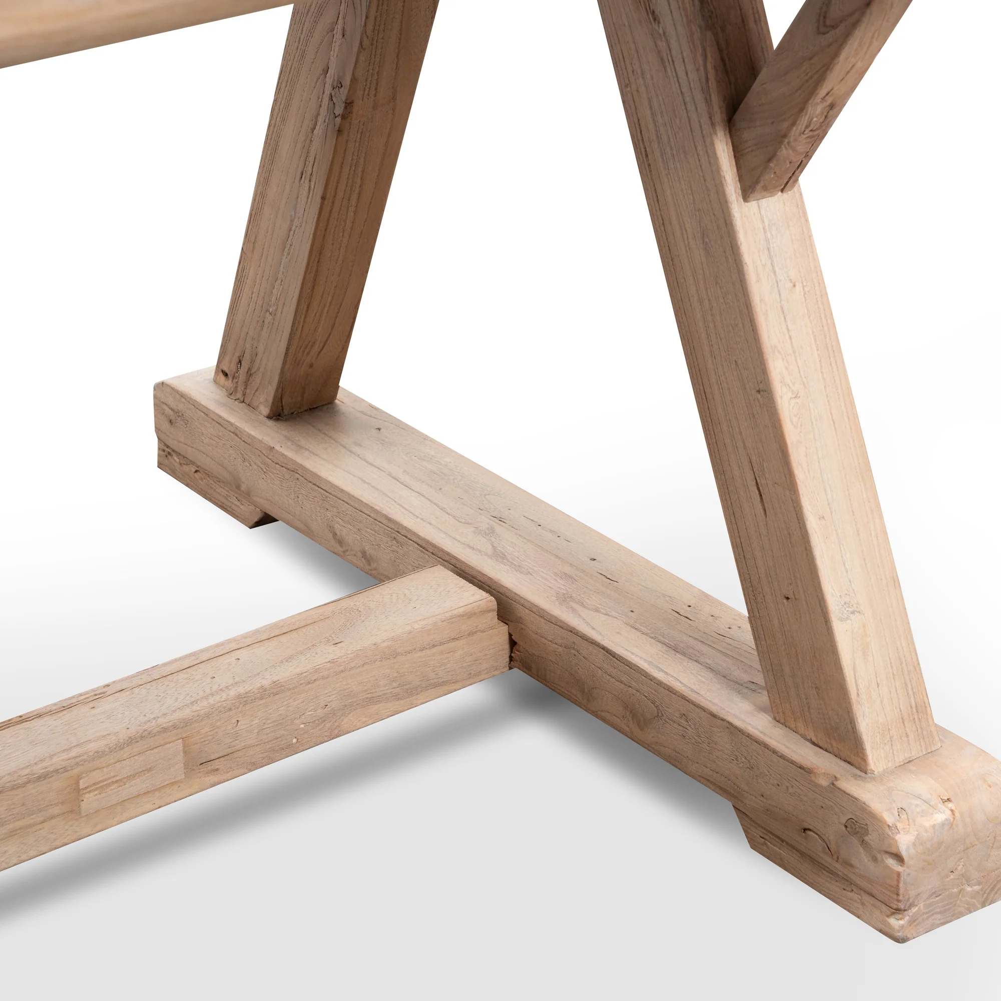CDT2576 Reclaimed Elm Wood 2.4m Dining Table - Image 5