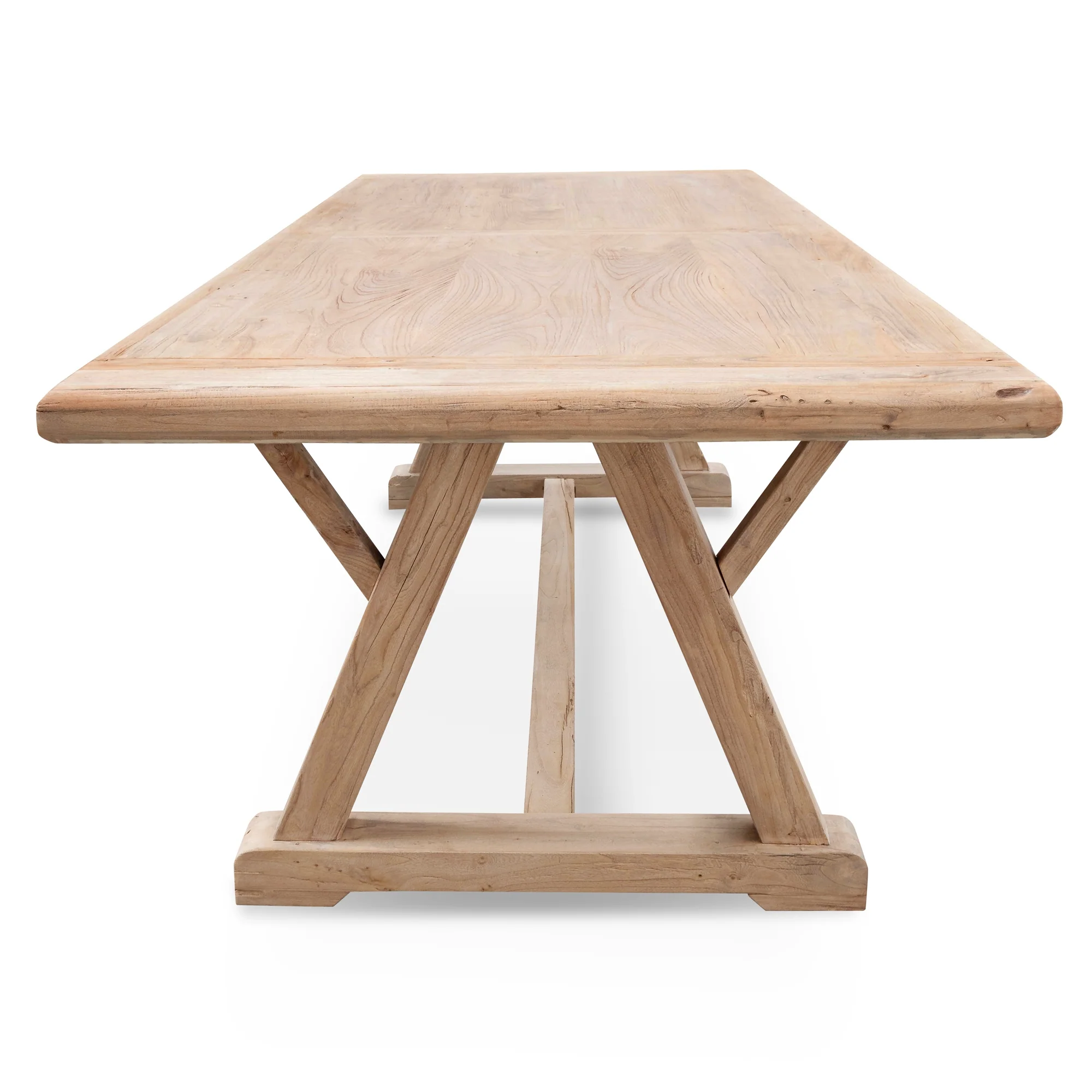 CDT2576 Reclaimed Elm Wood 2.4m Dining Table - Image 8