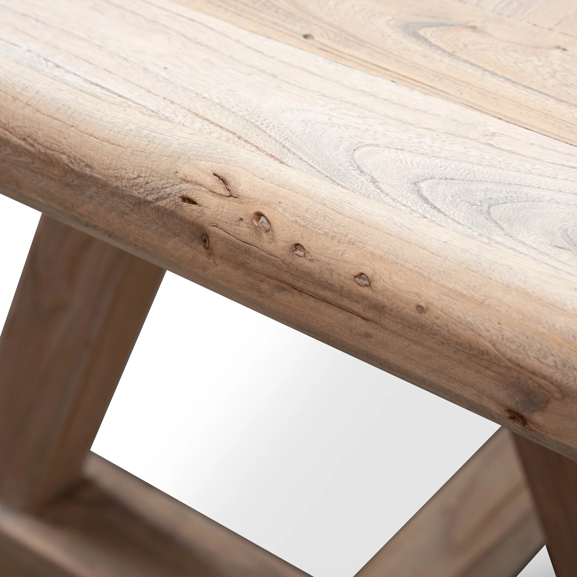 CDT2576 Reclaimed Elm Wood 2.4m Dining Table - Image 9