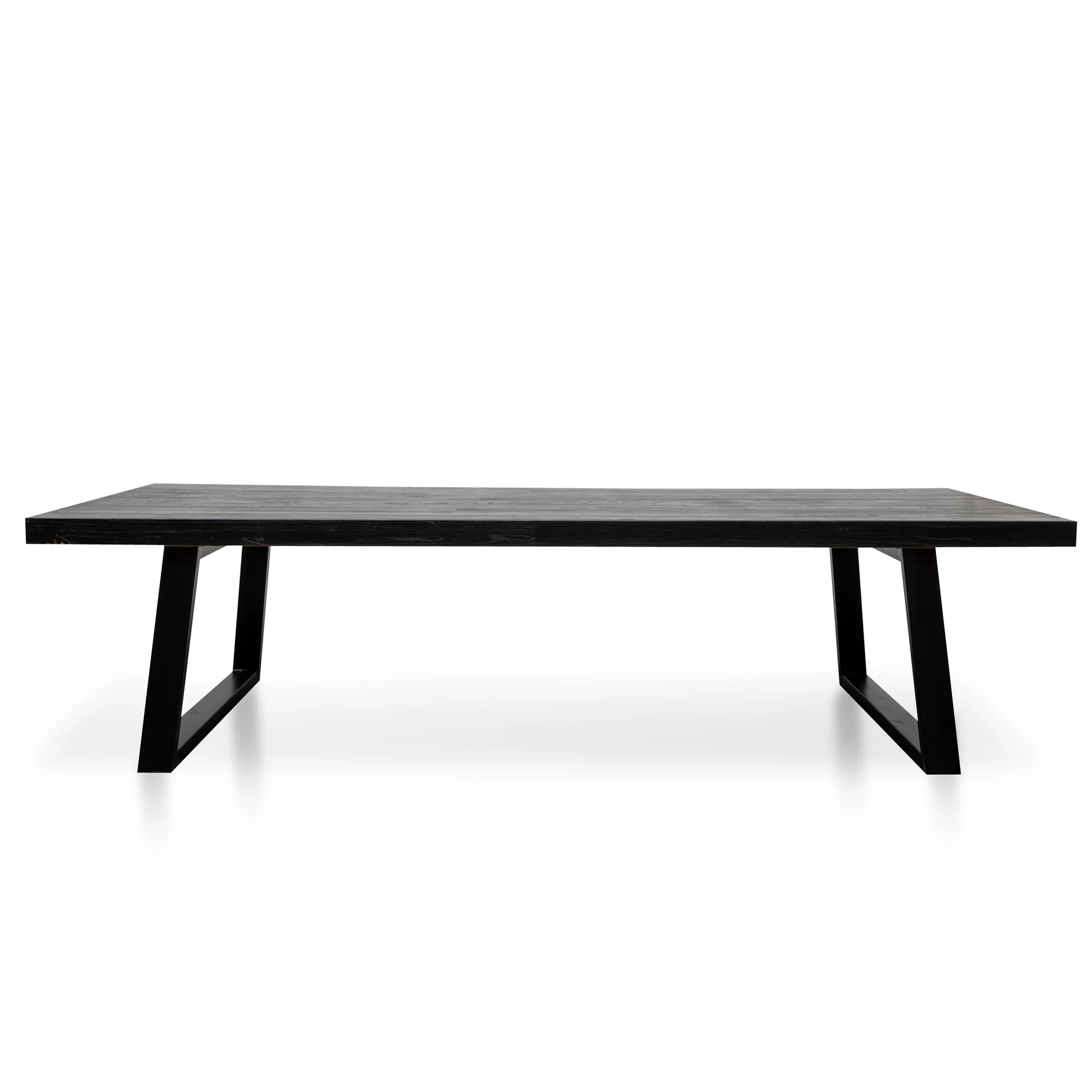 CDT2746 3m Reclaimed Dining Table - Full Black - Image 3