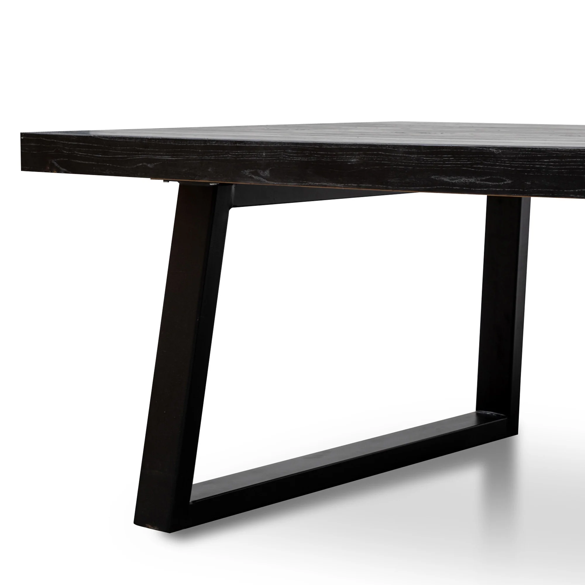 CDT2746 3m Reclaimed Dining Table - Full Black - Image 4