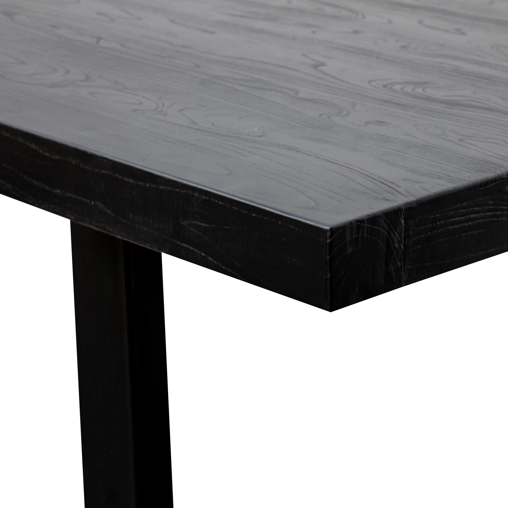 CDT2746 3m Reclaimed Dining Table - Full Black - Image 6