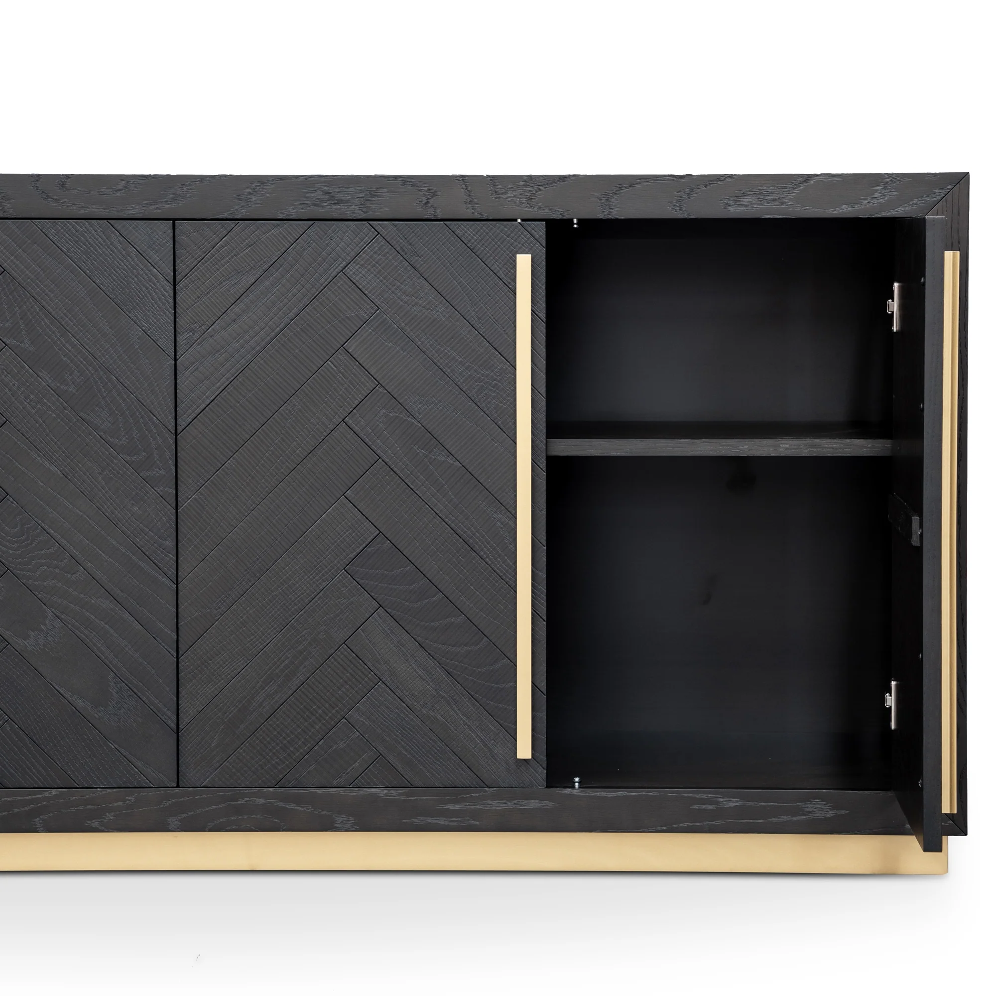 CDT2806-VN Wide Sideboard - Black and Brass - Image 9