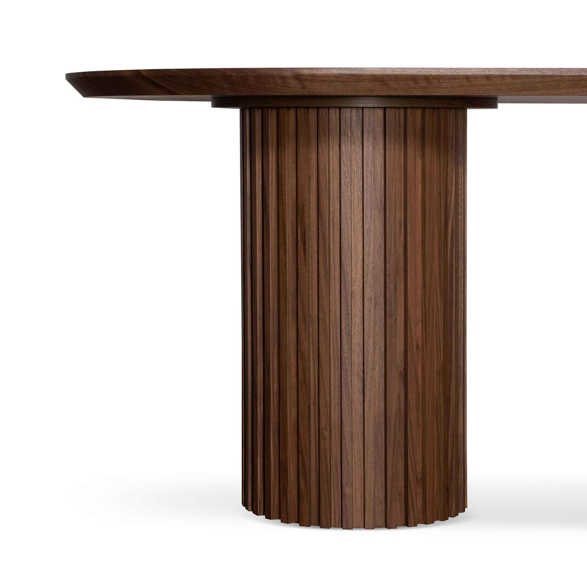 CDT2885-CN 2.2m Dining Table - Walnut - Image 8