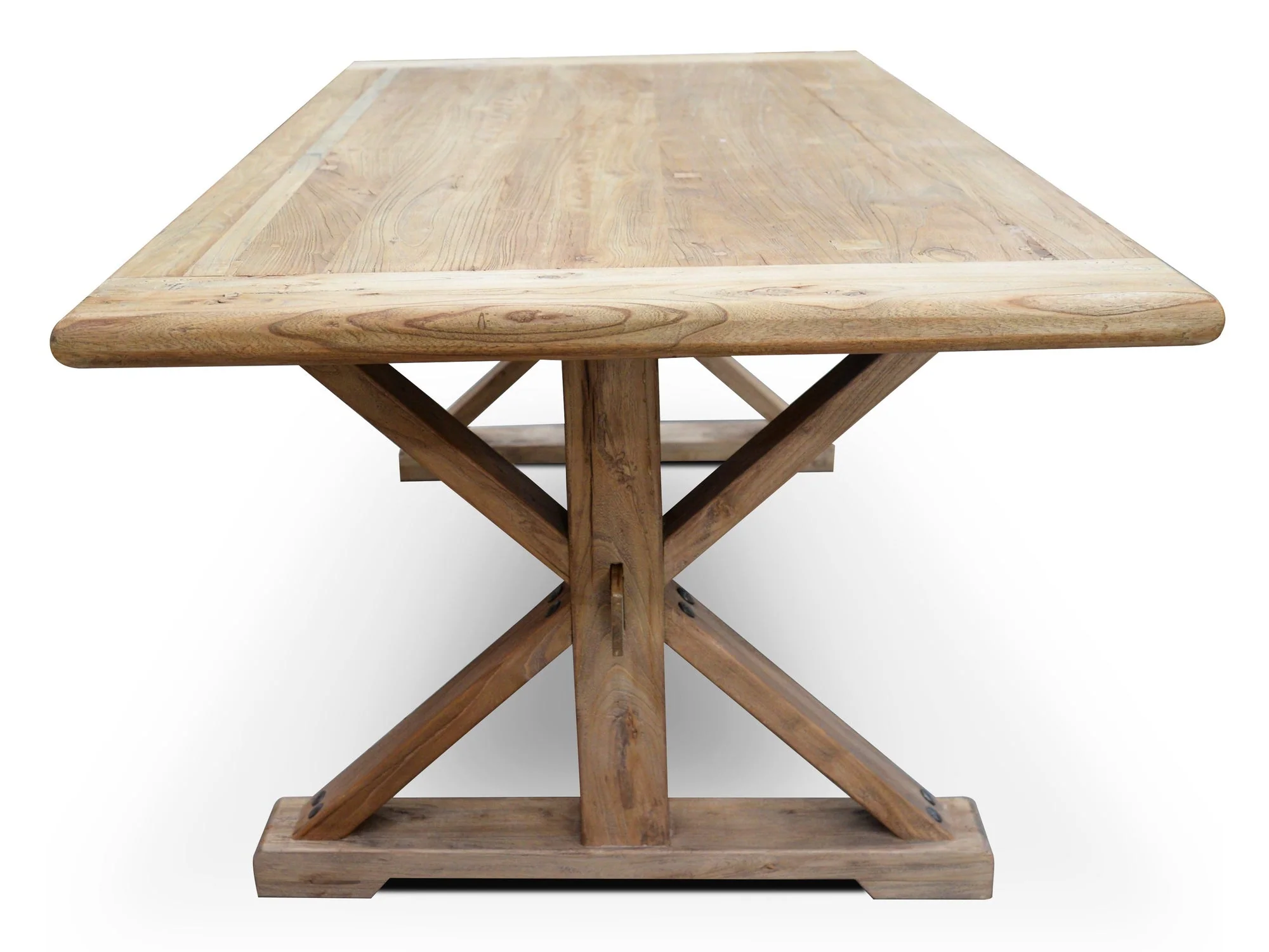 CDT501 Dining Table 1.98m - Rustic Natural - Image 3