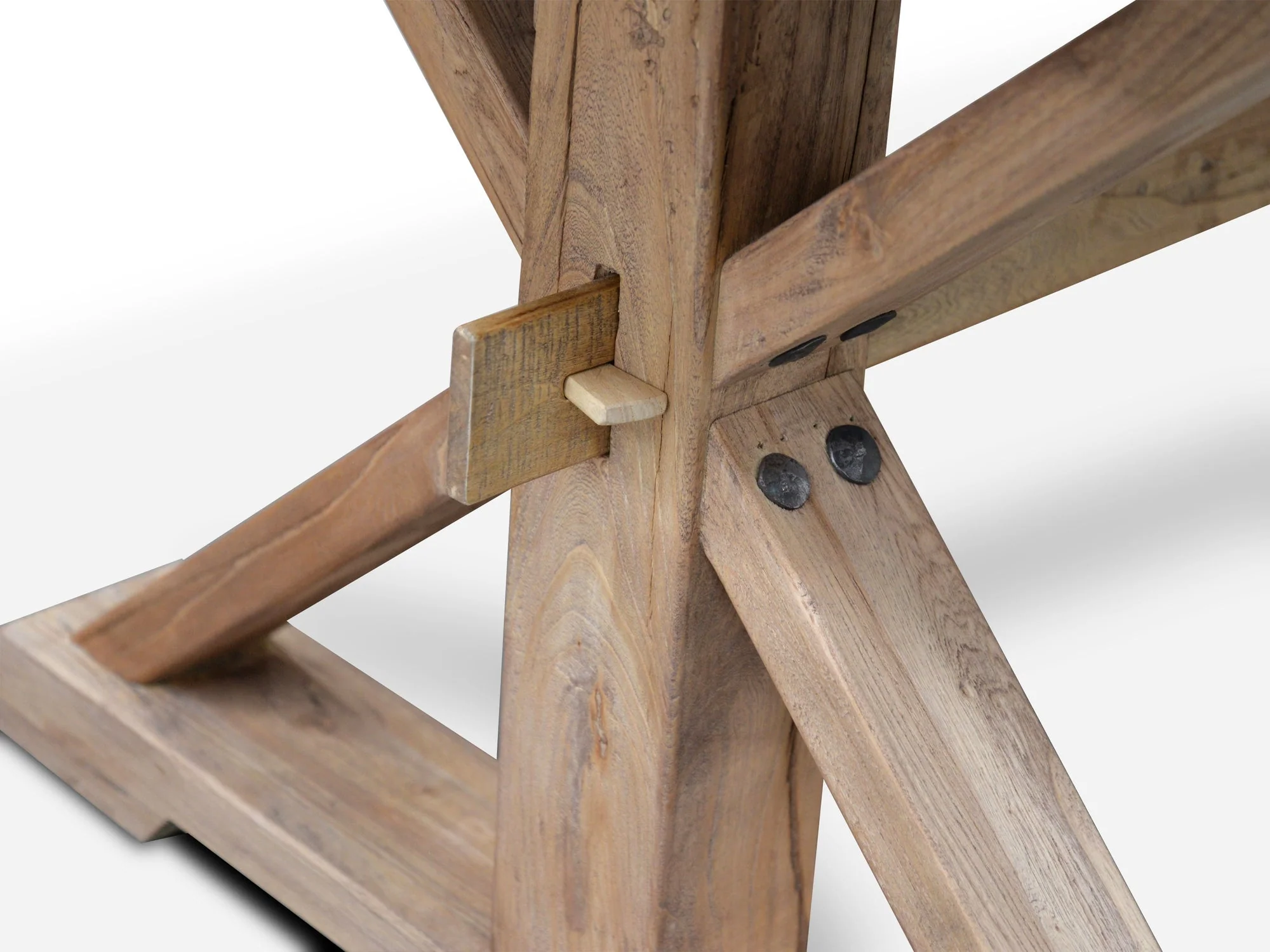 CDT501 Dining Table 1.98m - Rustic Natural - Image 4