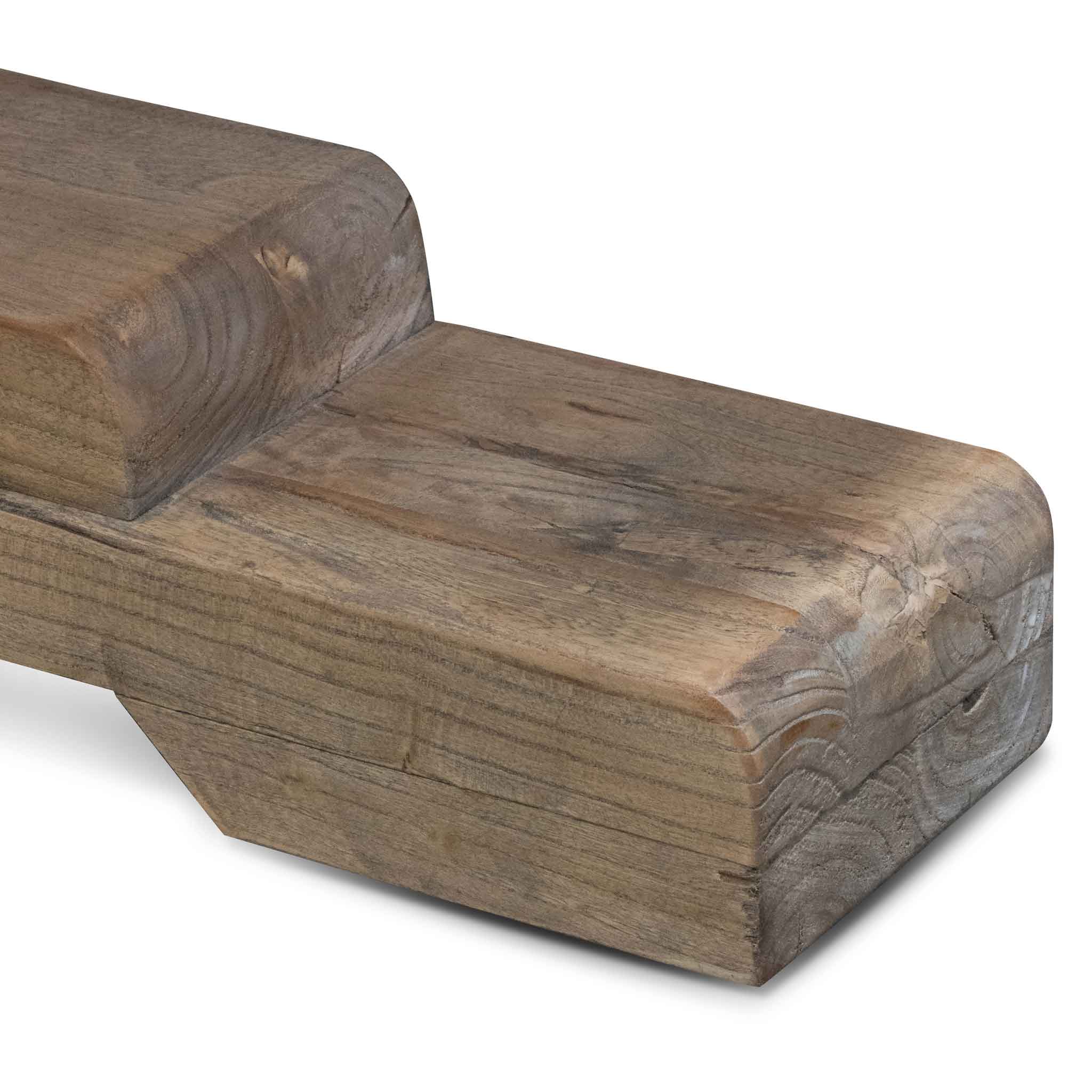 CDT514 3m Reclaimed Elm Dining Table - Rustic Natural - Image 10