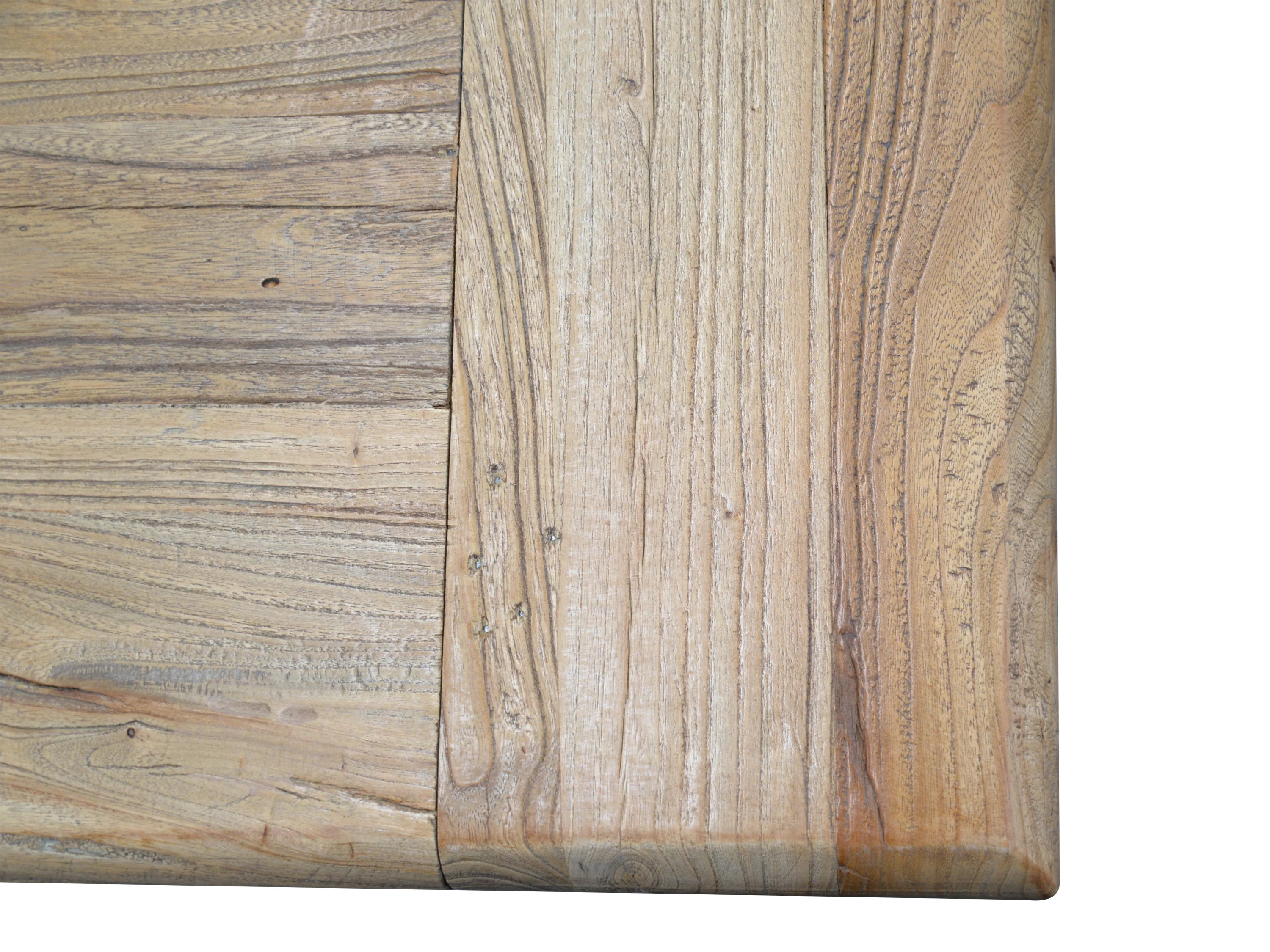 CDT561 Elm Wood Dining Table 3m - Rustic Natural - Image 7