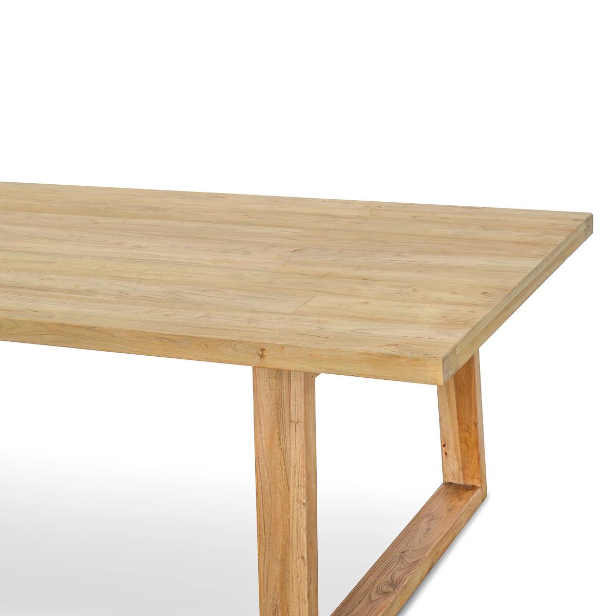 CDT576 Reclaimed 2.4m Dining Table - Natural - Image 3