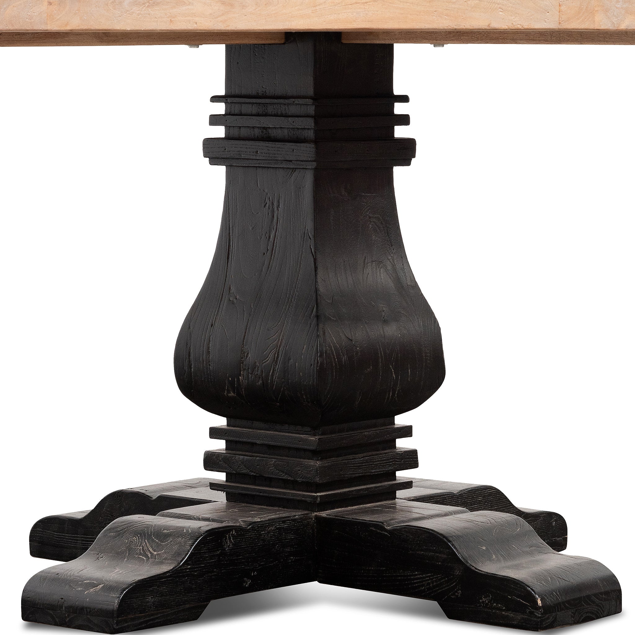 CDT6067 1.4m Natural Round Dining Table - Black Base - Image 9
