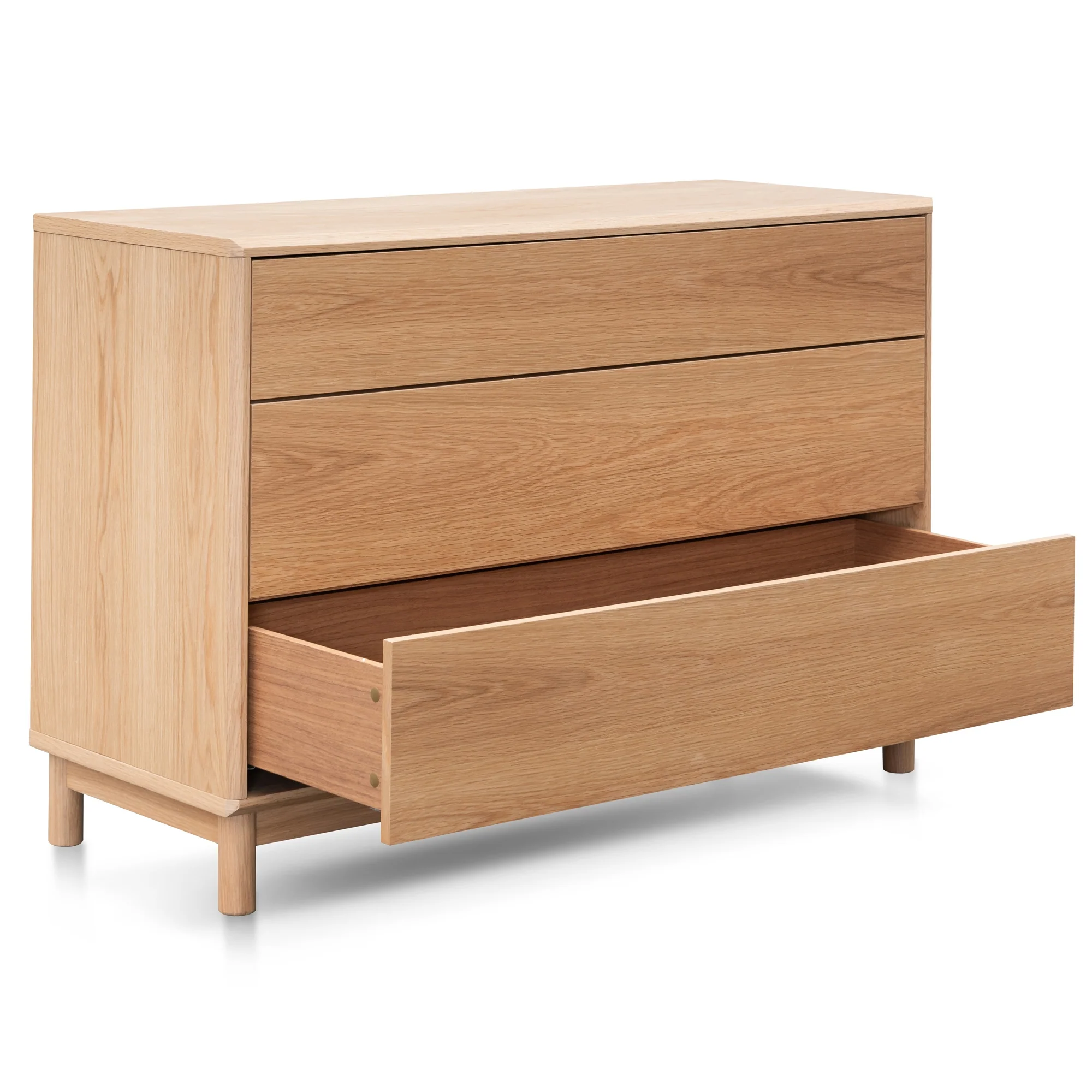 CDT6088-CN 3 Drawers Dresser Unit - Natural Oak - Image 7