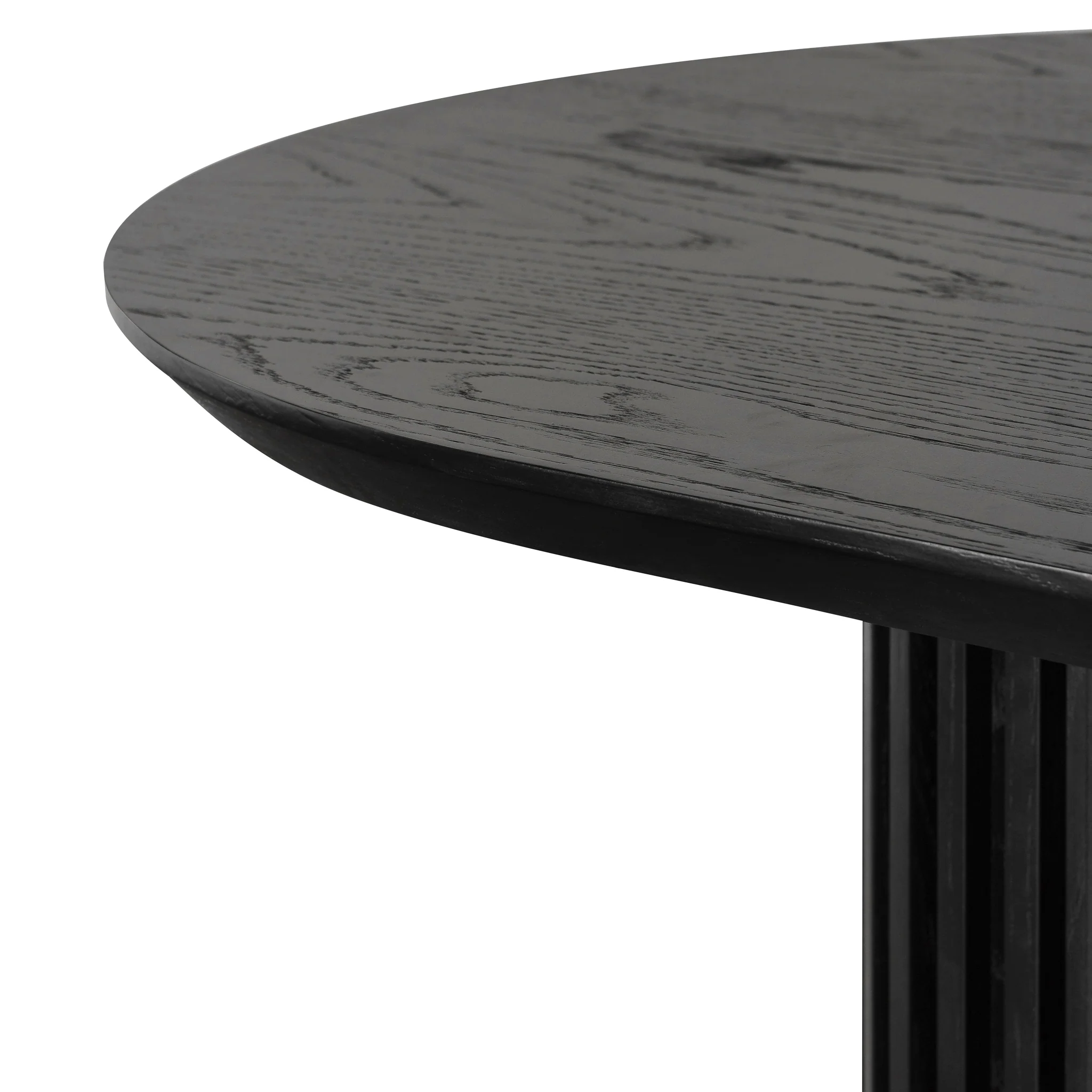 CDT6133-CN  2.2m Wooden Dining Table - Black Oak - Image 5