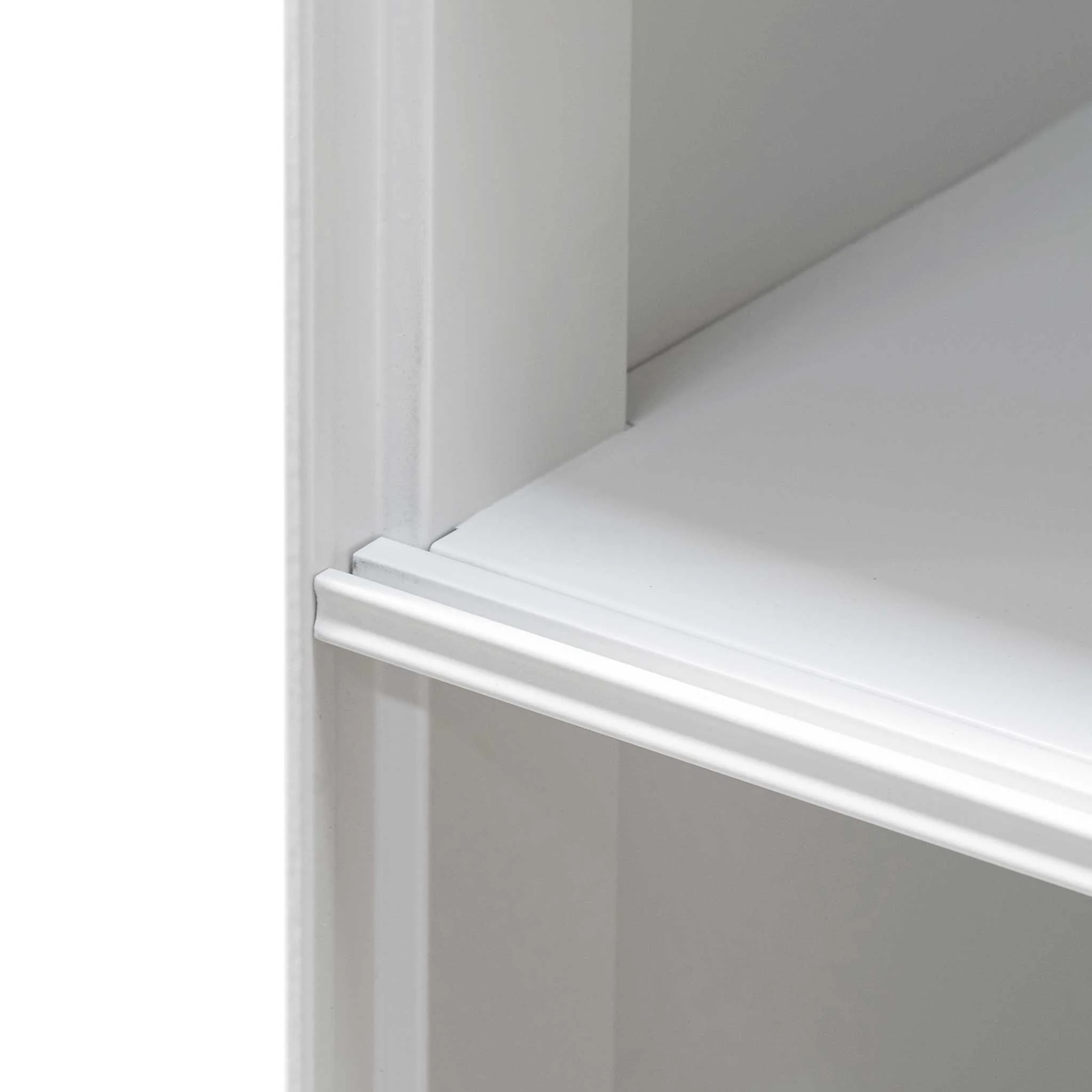 CDT6169-SN Inter-layered White Storage Cabinet - Grey Doors - Image 5