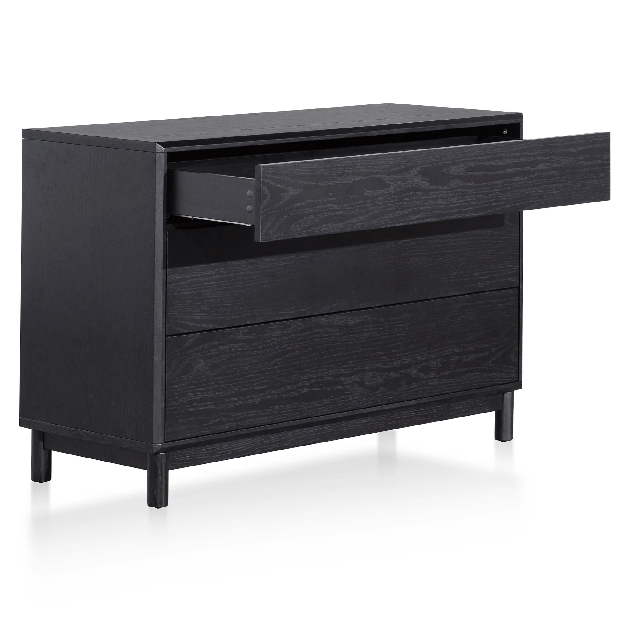 CDT6199-CN 3 Drawers Dresser Unit - Black Oak - Image 3