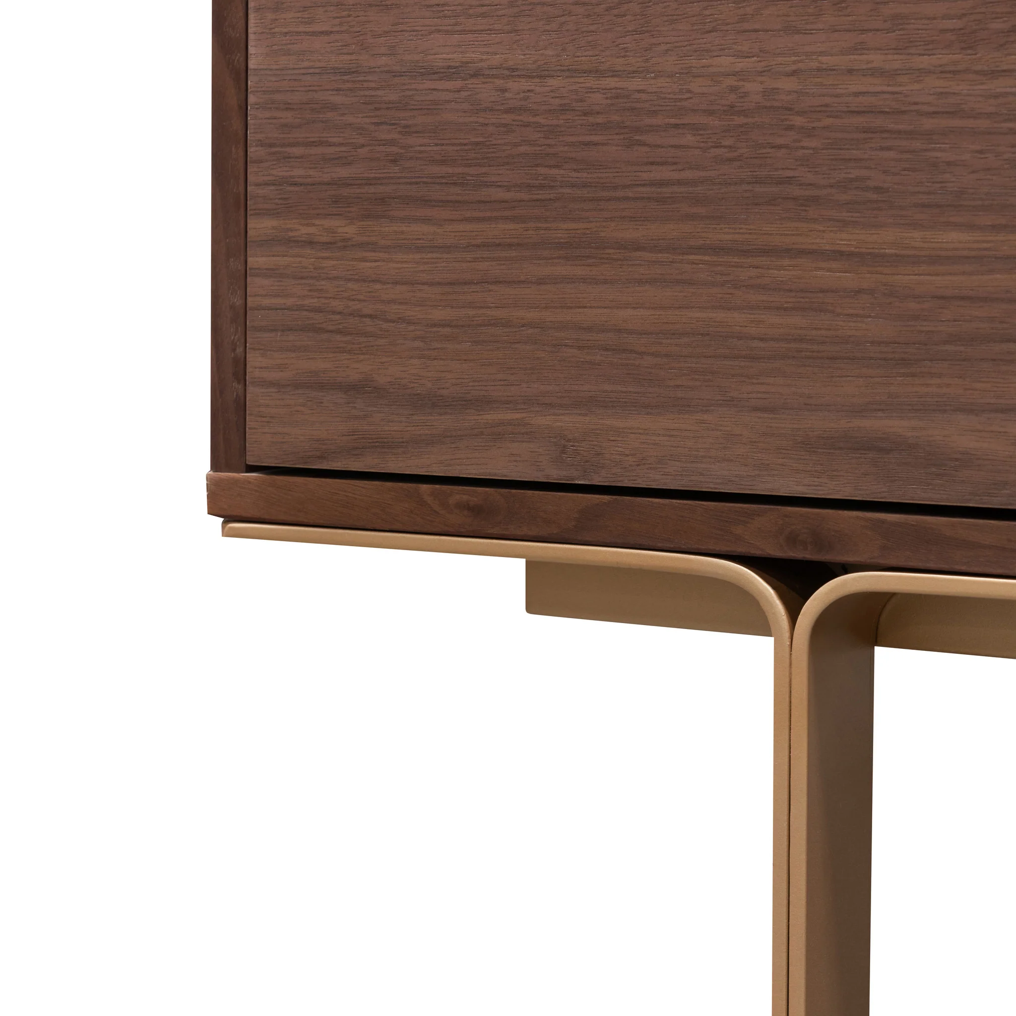 CDT6224-IG 1.45m Walnut Buffet Unit - Brass - Image 10