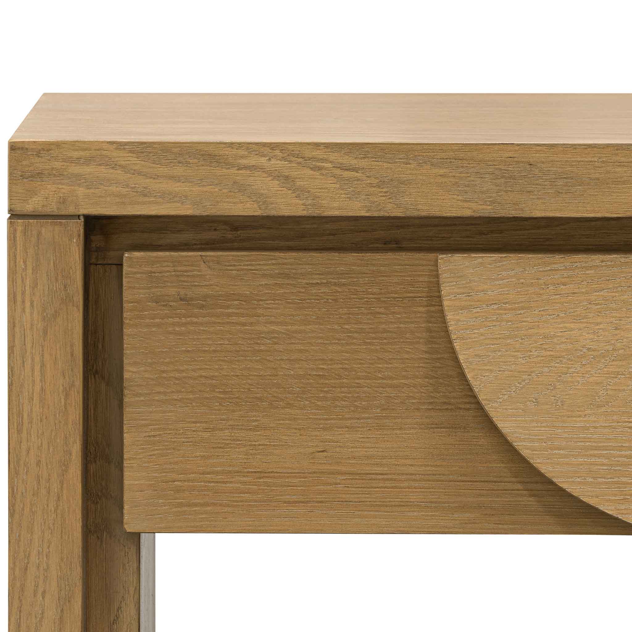 CDT6310-VA 140cm Console Table with Drawers - Dusty Oak - Image 6