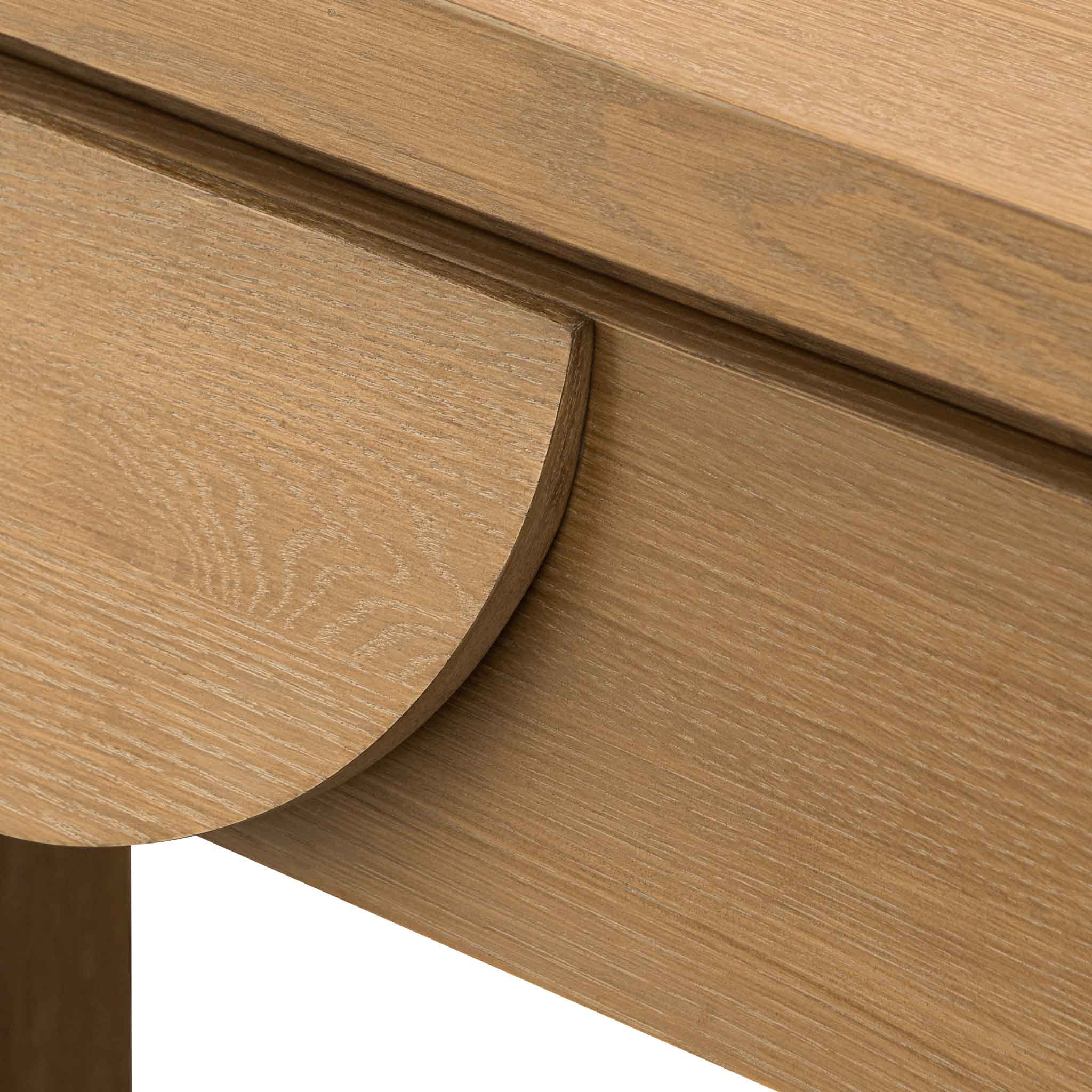 CDT6310-VA 140cm Console Table with Drawers - Dusty Oak - Image 8