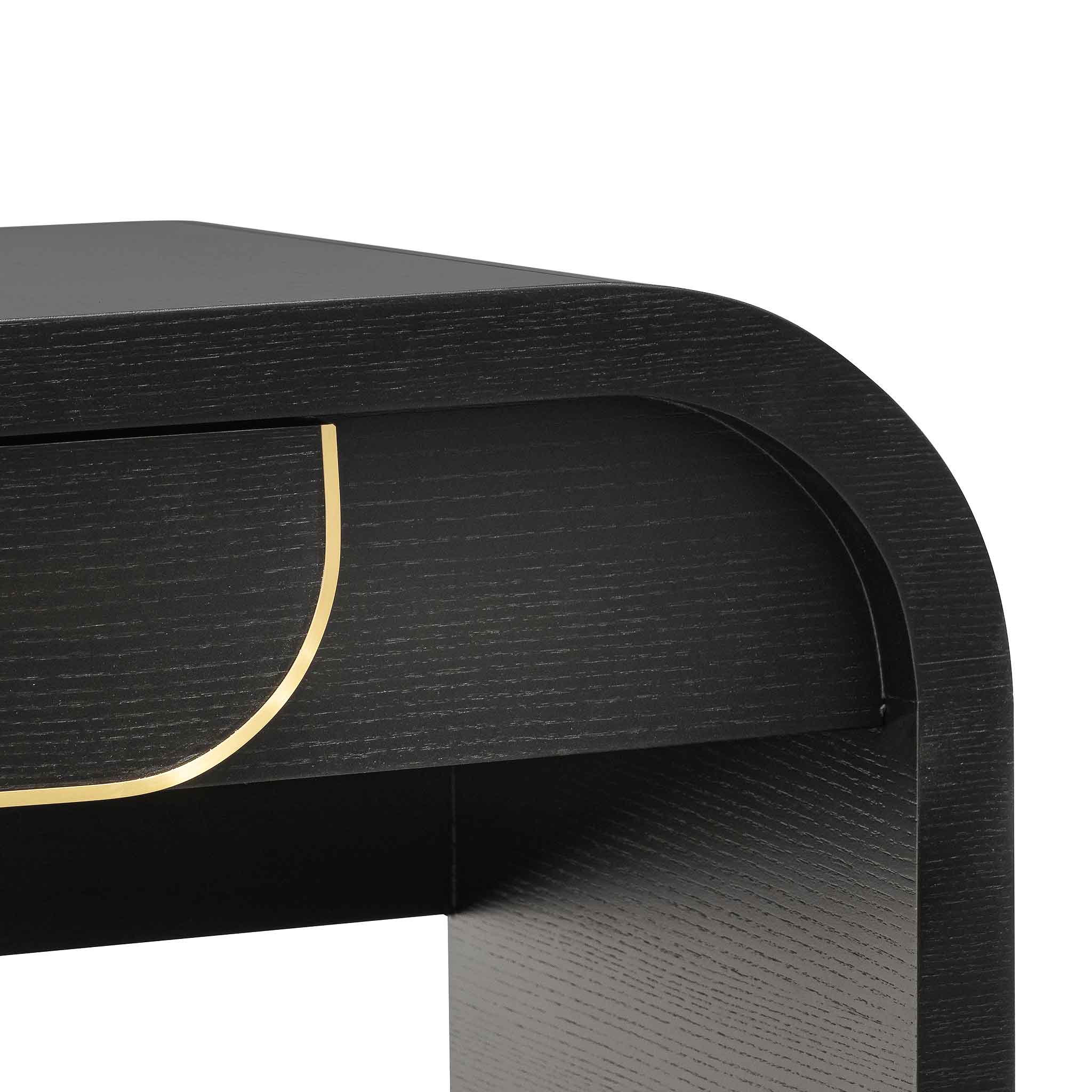 CDT6318-VA 1.4m Console Table - Textured Espresso Black - Image 11