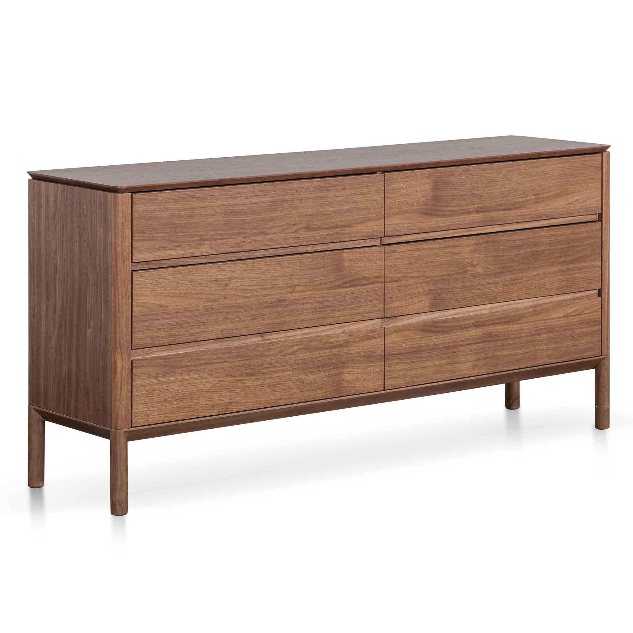 CDT6454-CN 6 Drawers Wooden Chest - Walnut - Image 3