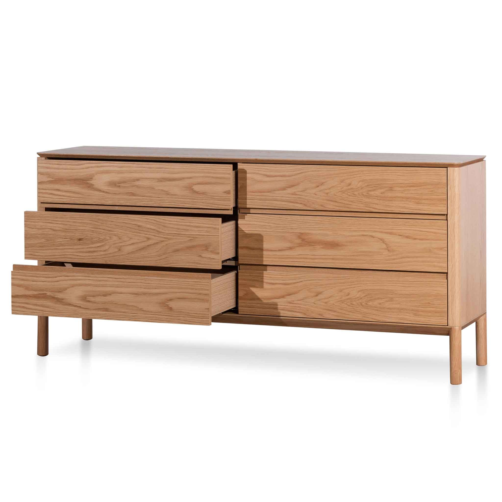 CDT6455-CN 6 Drawers Wooden Chest - Natural - Image 3
