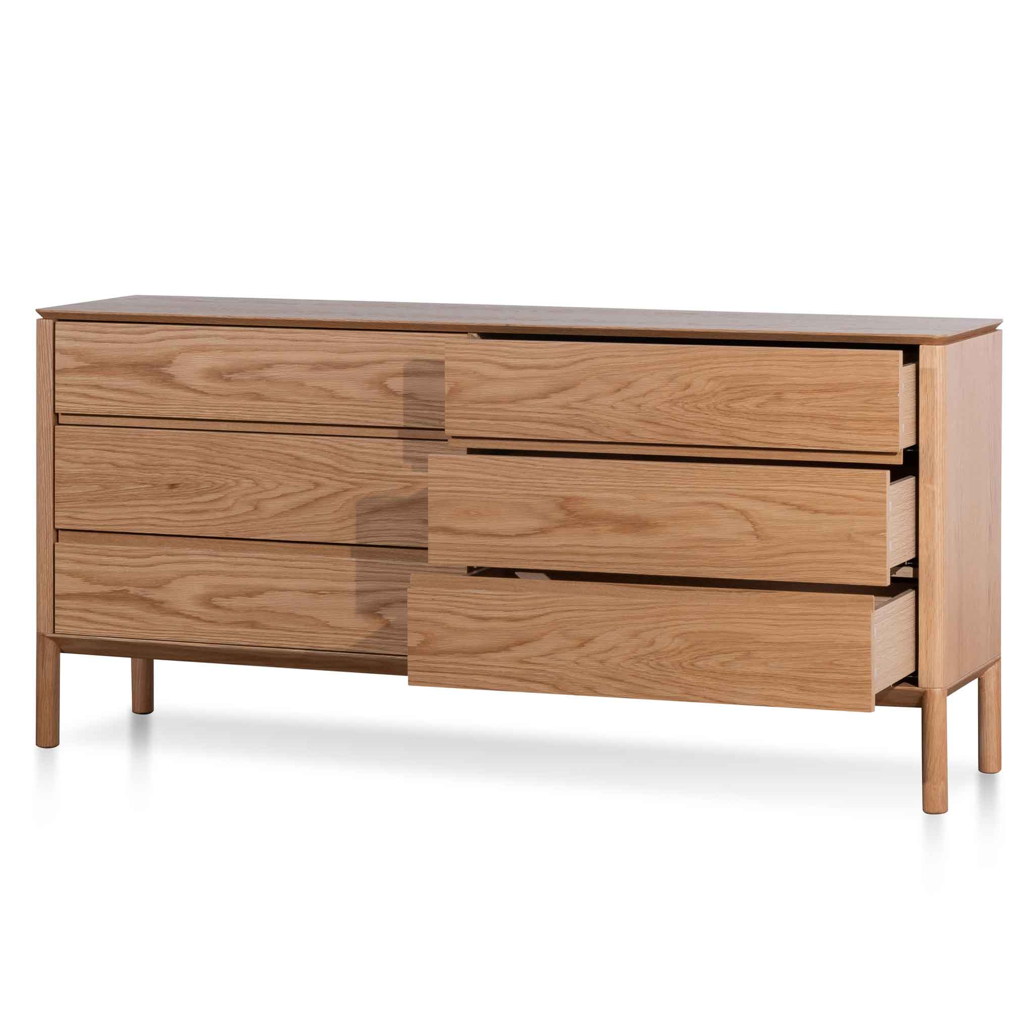 CDT6455-CN 6 Drawers Wooden Chest - Natural - Image 4