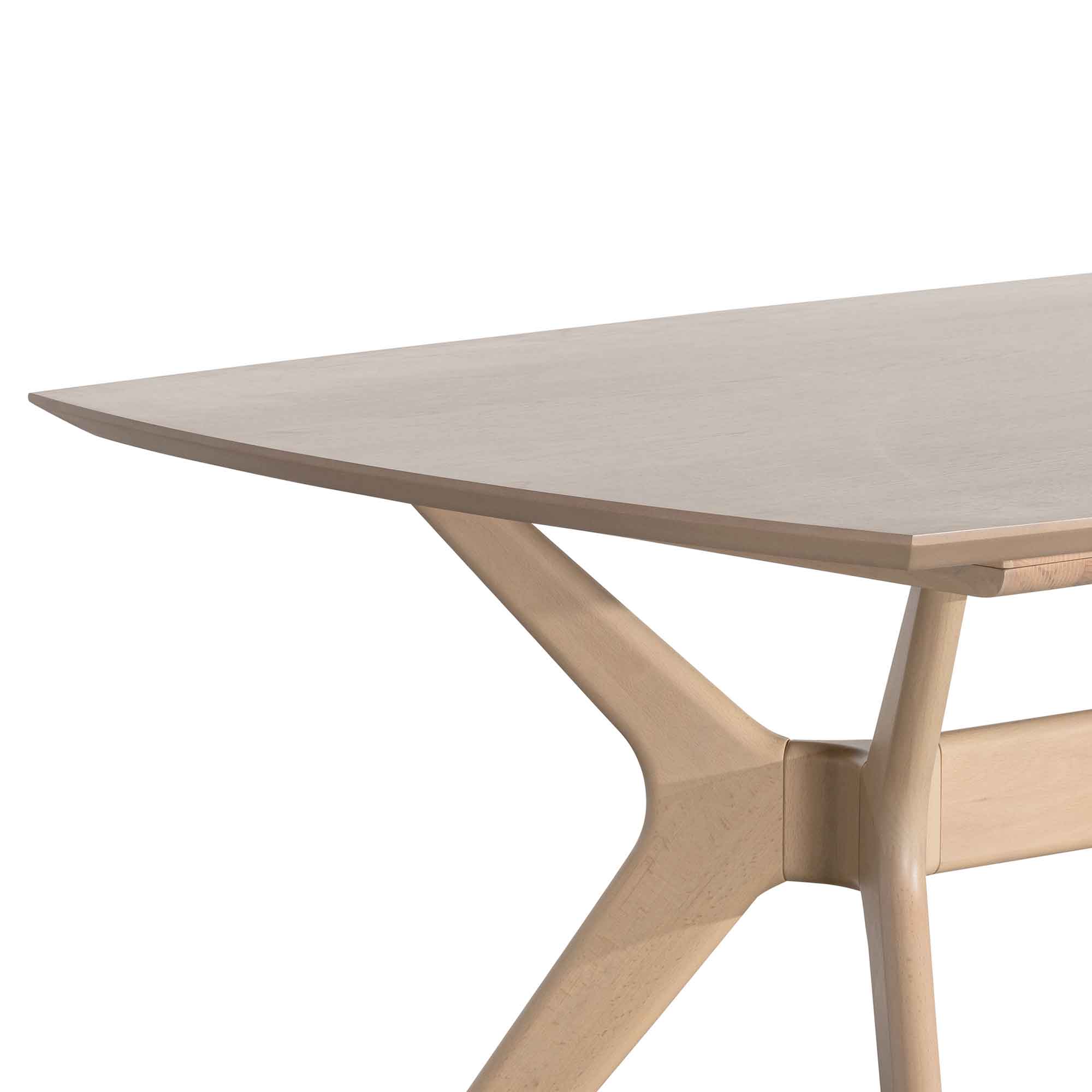 CDT6501-VN 1.85m Dining Table - Pale Oak - Image 4