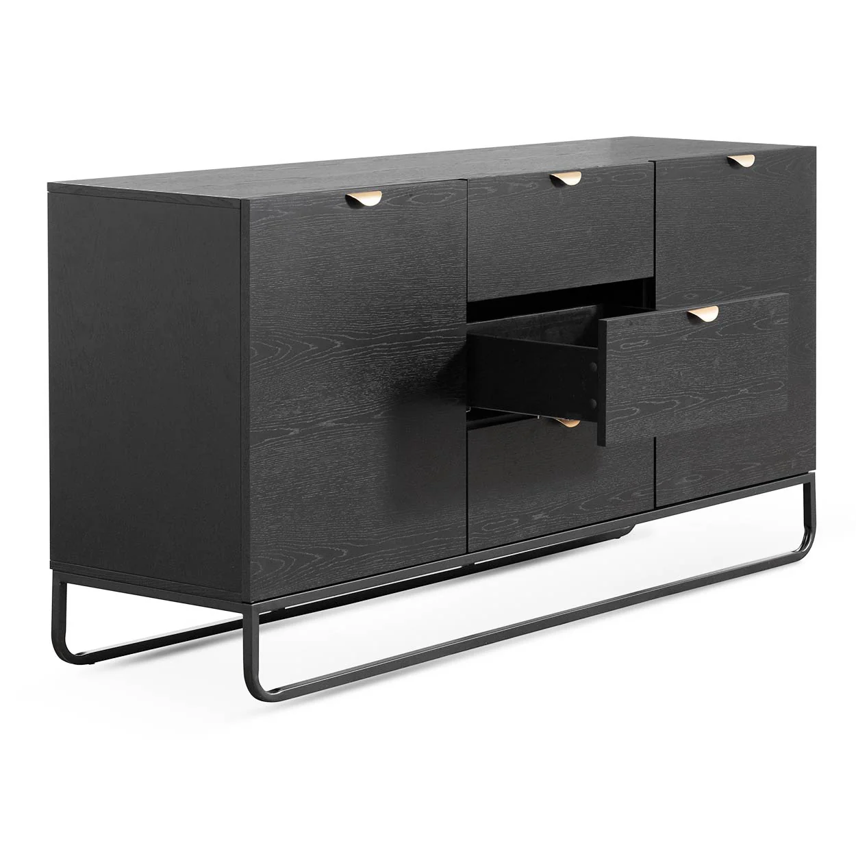 CDT6711-CN 1.75m Wooden Sideboard - Black - Image 6