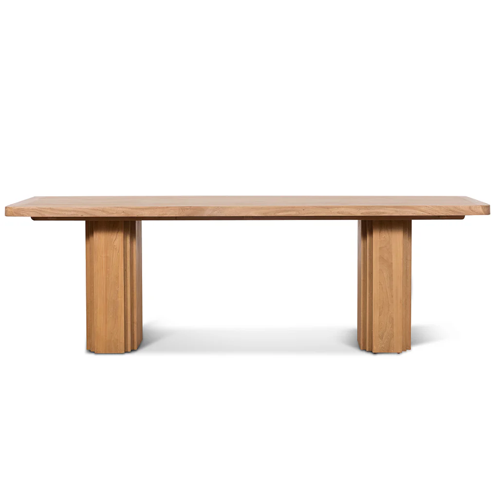 CDT6781-NI 2.4m Elm Dining Table - Natural - Image 2