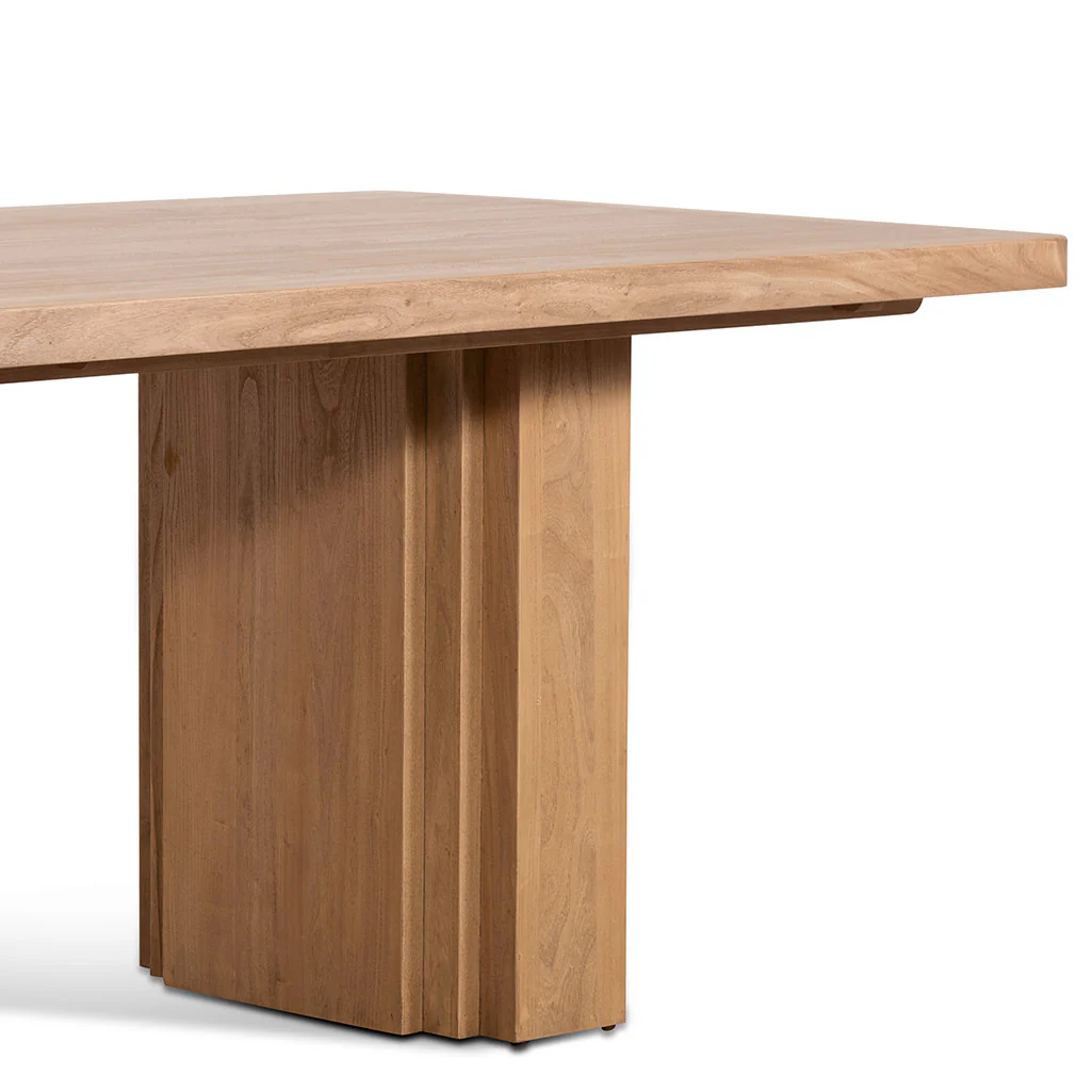 CDT6781-NI 2.4m Elm Dining Table - Natural - Image 6