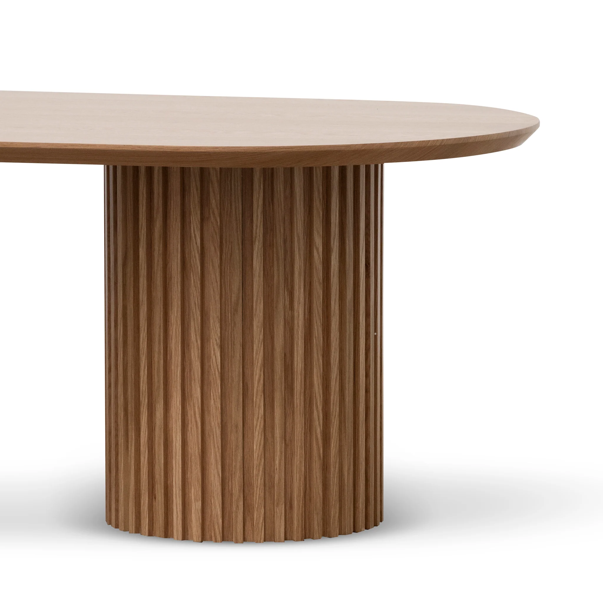 CDT6857-CN 2.8m Wooden Dining Table - Natural - Image 4