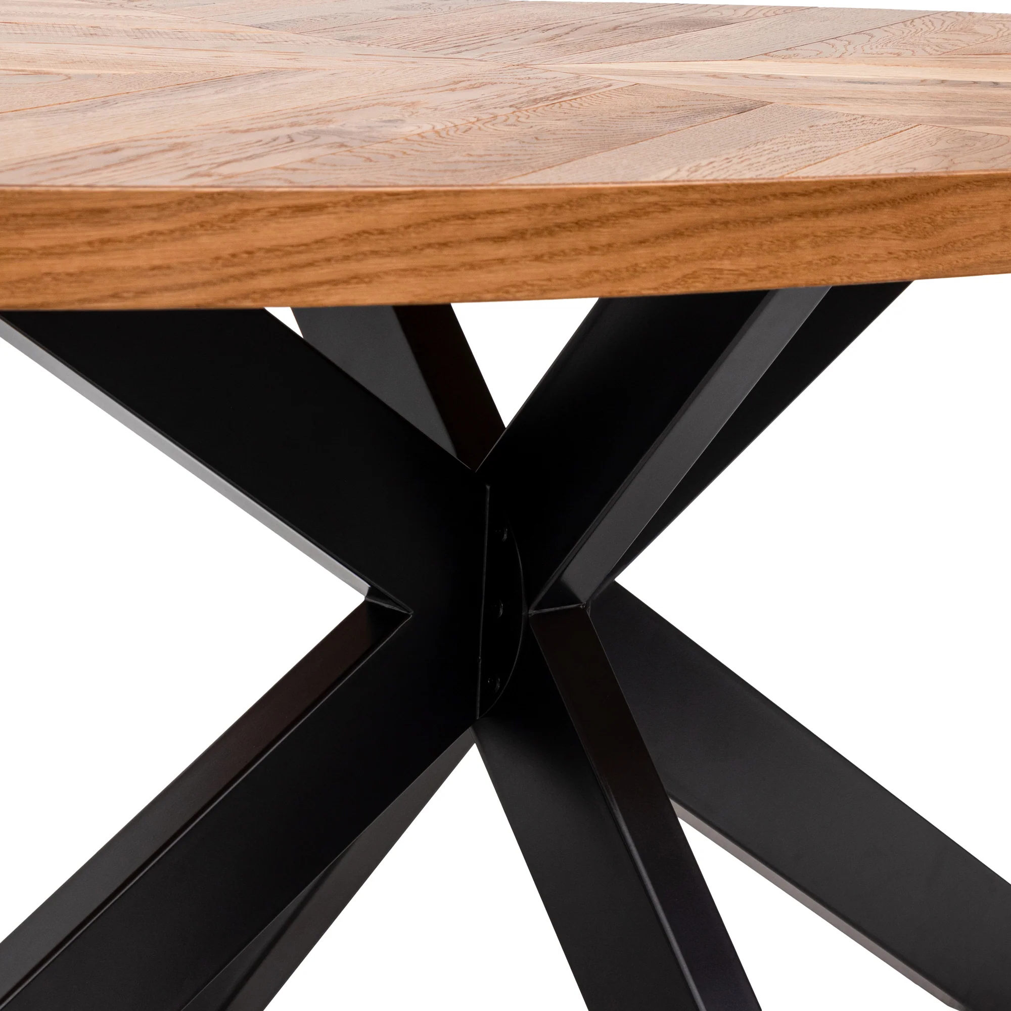 CDT6989-VN 2m Dining Table - European Knotty Oak - Image 5