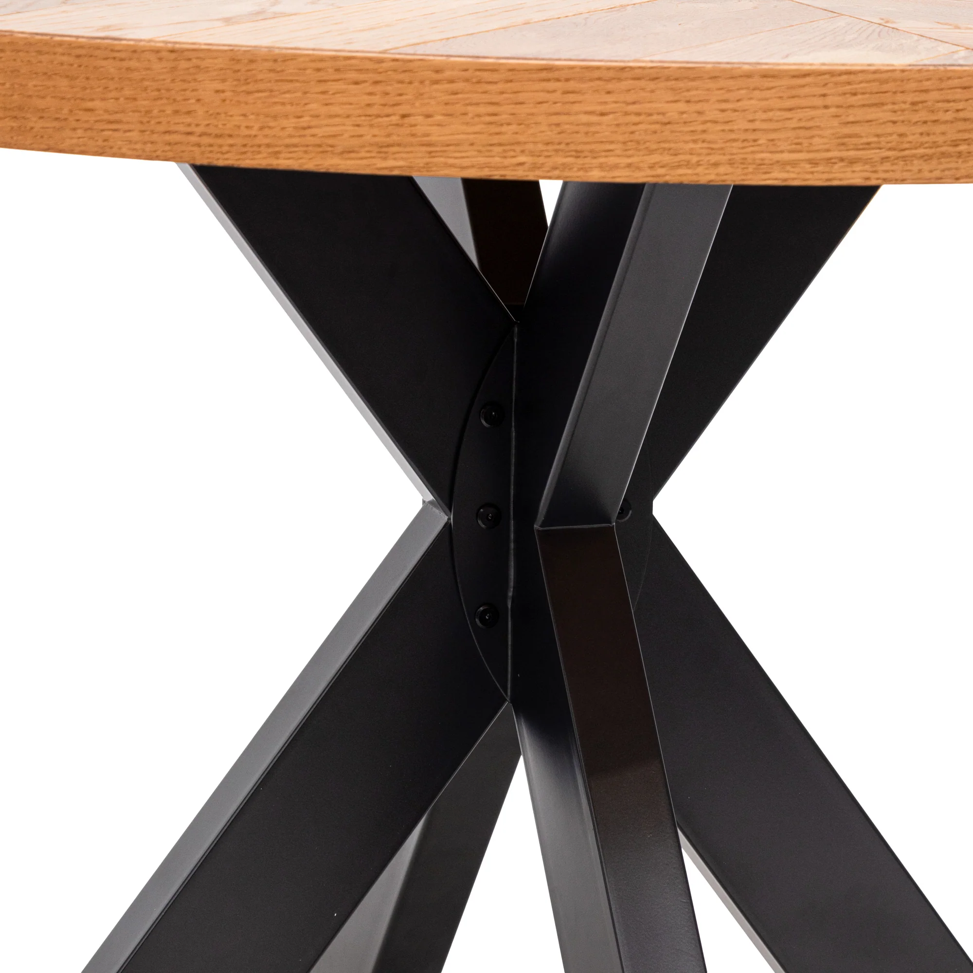 CDT6990-VN 4 Seater Round Dining Table - European Knotty Oak - Image 2