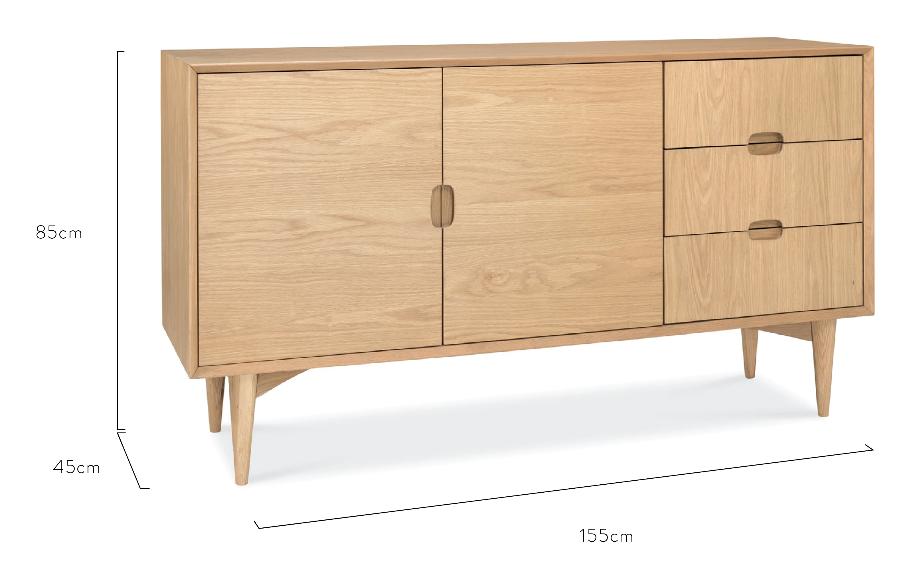 CDT770-VN 1.55m Buffet Cabinet - Natural - Image 4