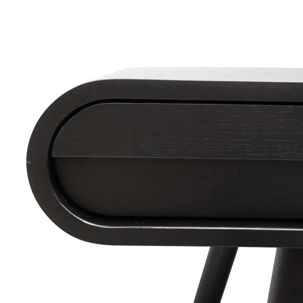 CDT8043-DR Narrow Wood Console Table - Black 75cm (H) - Image 8