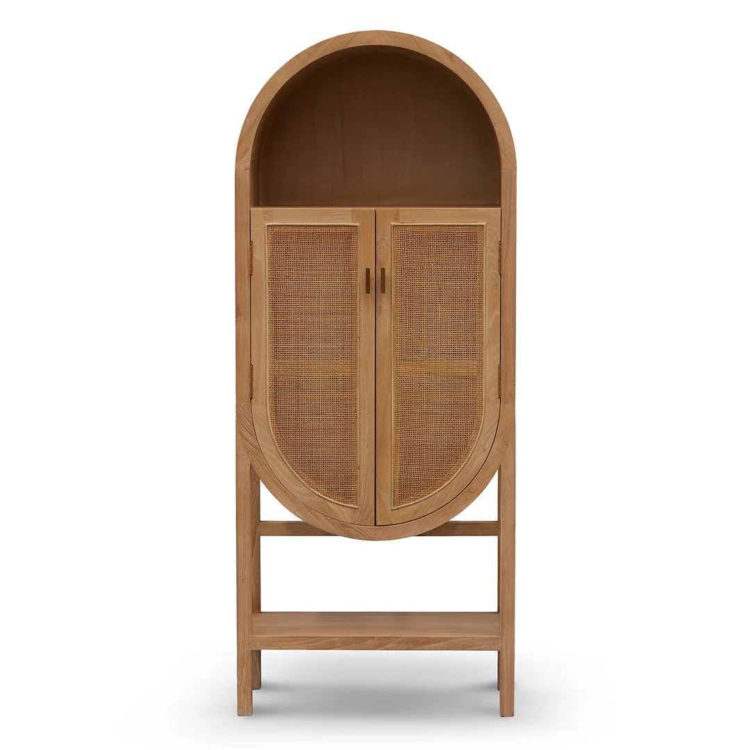 CDT8138-NI 65.5cm Rattan Door Cabinet - Natural - Image 3