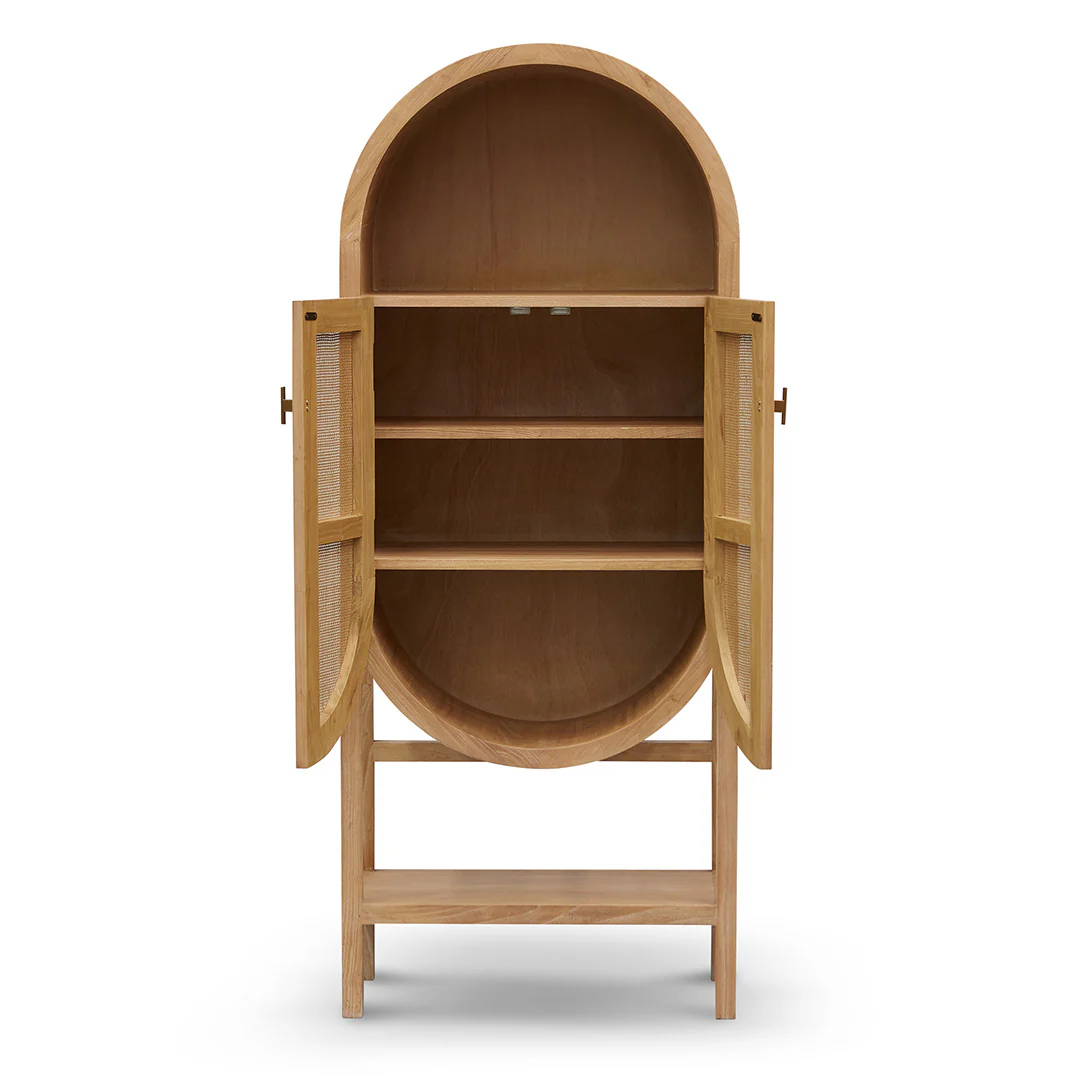 CDT8138-NI 65.5cm Rattan Door Cabinet - Natural - Image 4