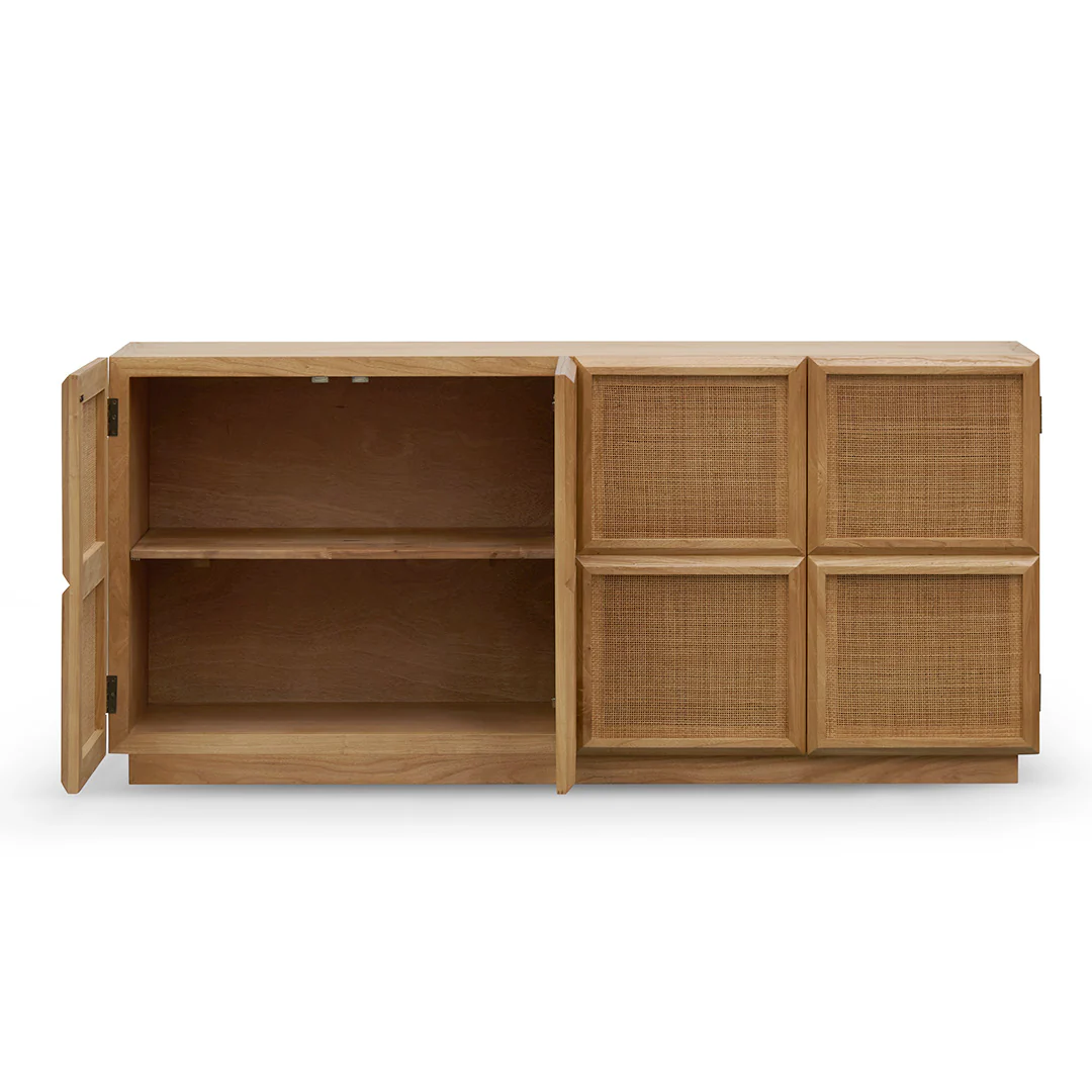 CDT8139-NI 1.8m Rattan Door Sideboard - Natural - Image 3