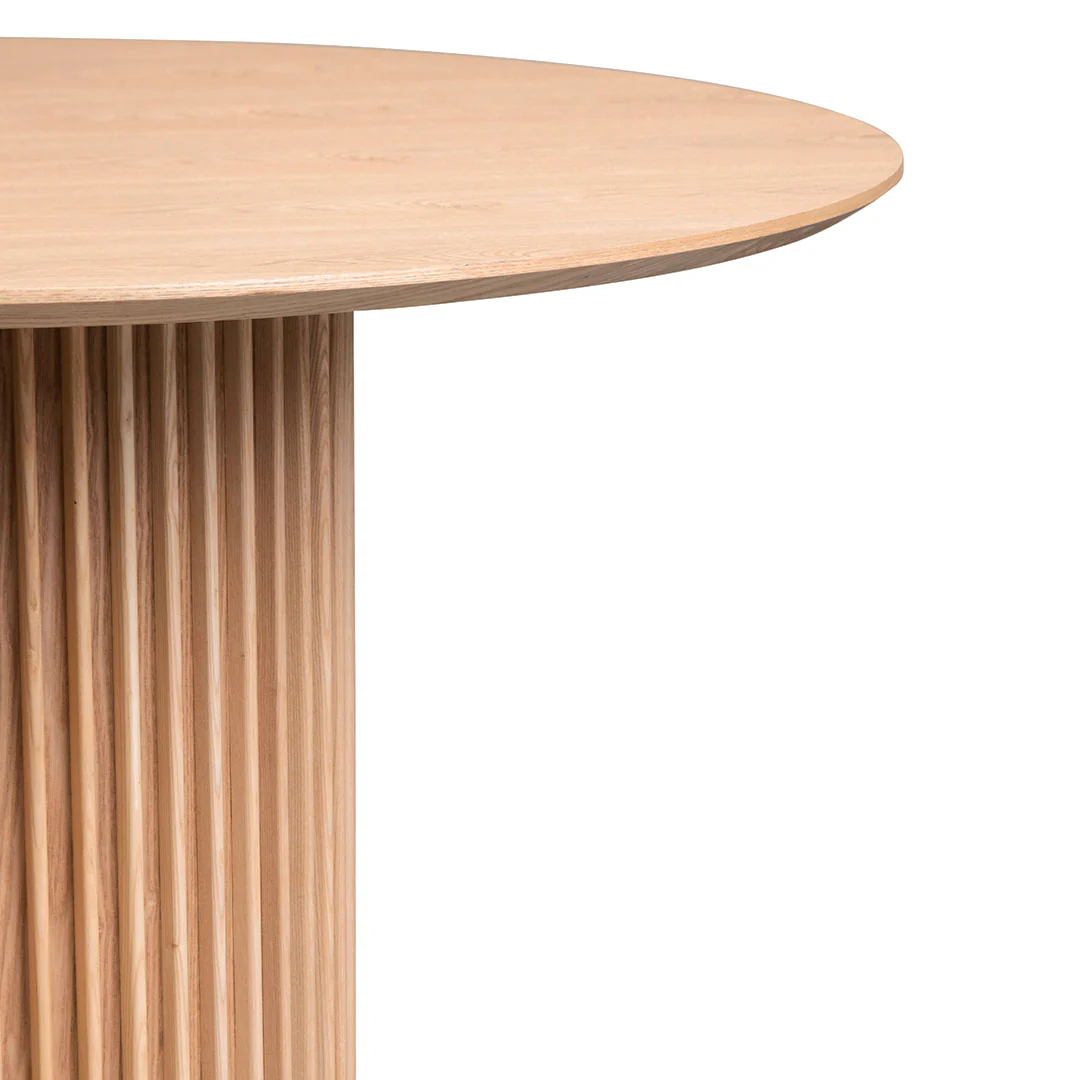 CDT8208-DW 1.2m Round Wooden Dining Table - Natural - Image 3