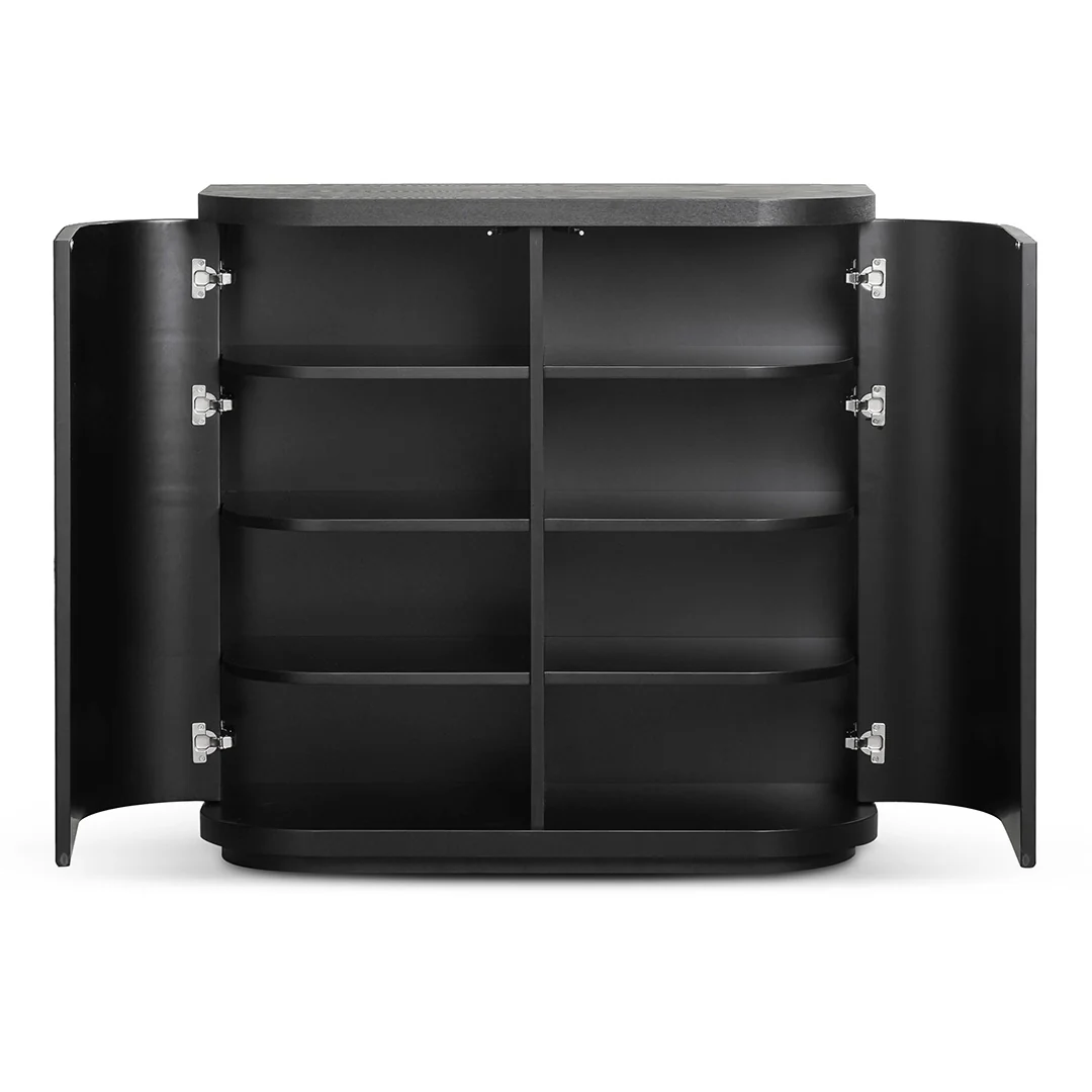 CDT8209-DW 100cm Wooden Storage Cabinet - Black - Image 3
