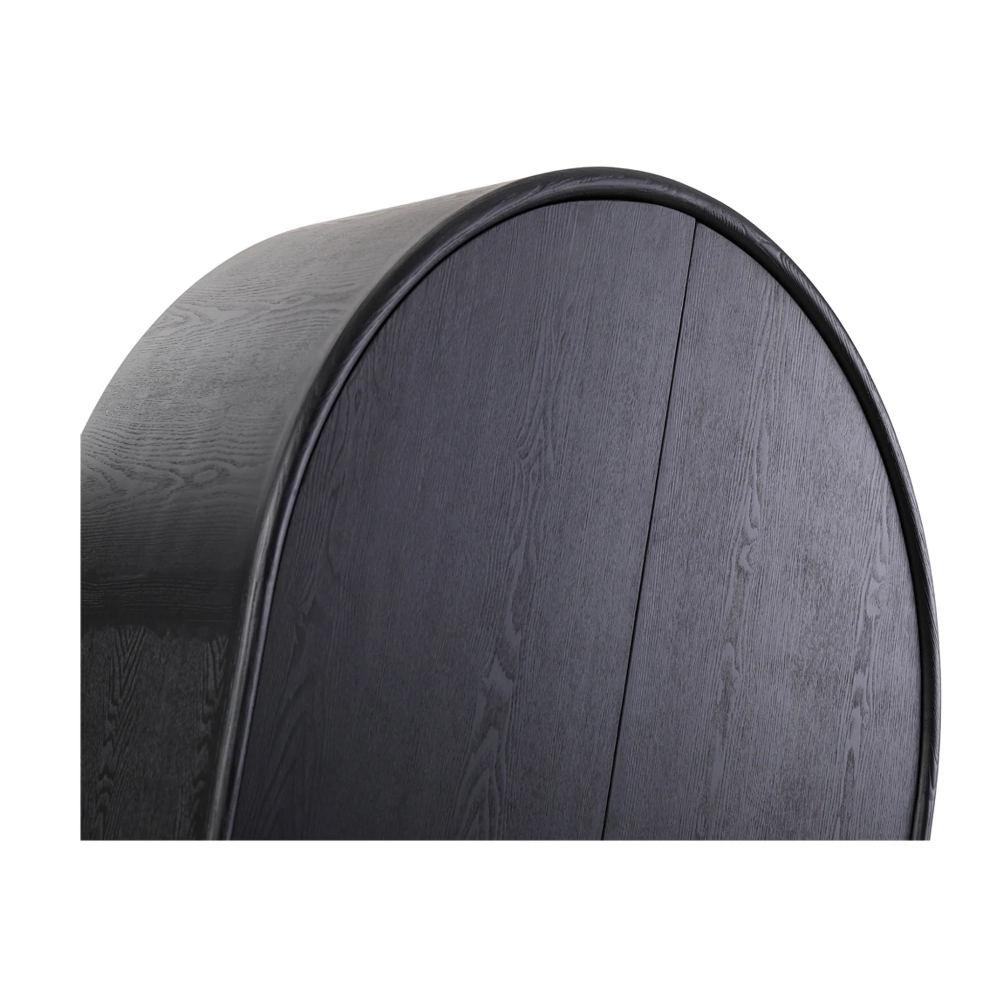 CDT8295-NI 150cm (H) Ash Curve Cabinet - Full Black - Image 5