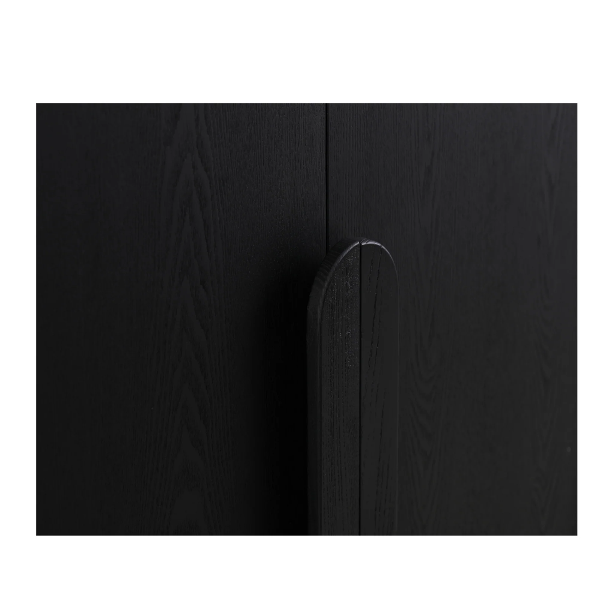 CDT8295-NI 150cm (H) Ash Curve Cabinet - Full Black - Image 7