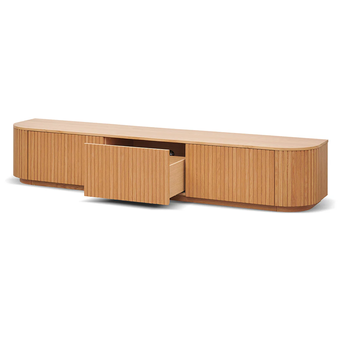 CTV8308-CN 2.4m TV Entertainment Unit - Natural Oak - Image 6