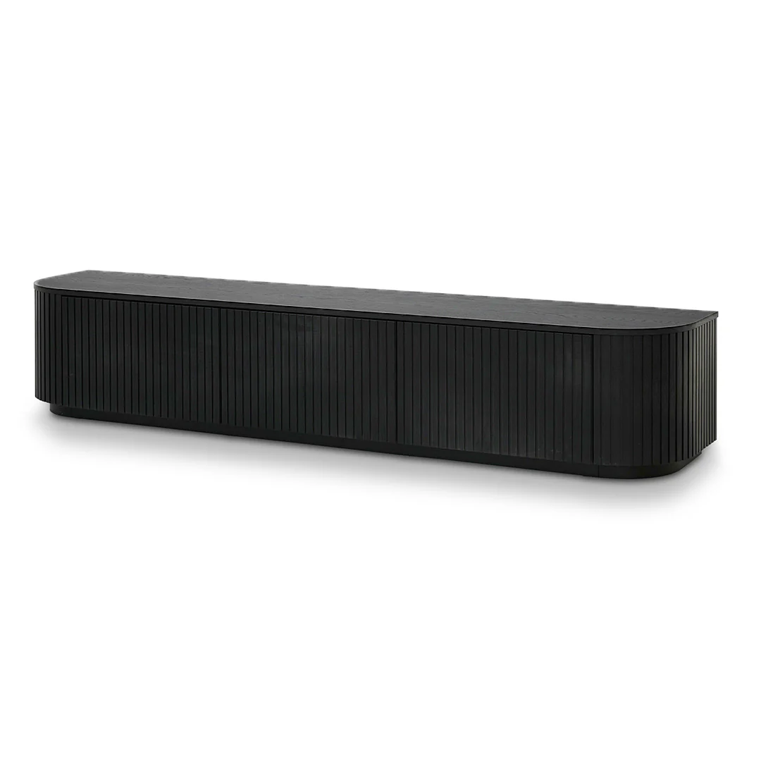 CTV8309-CN 2.4m TV Unit - Full Black Oak