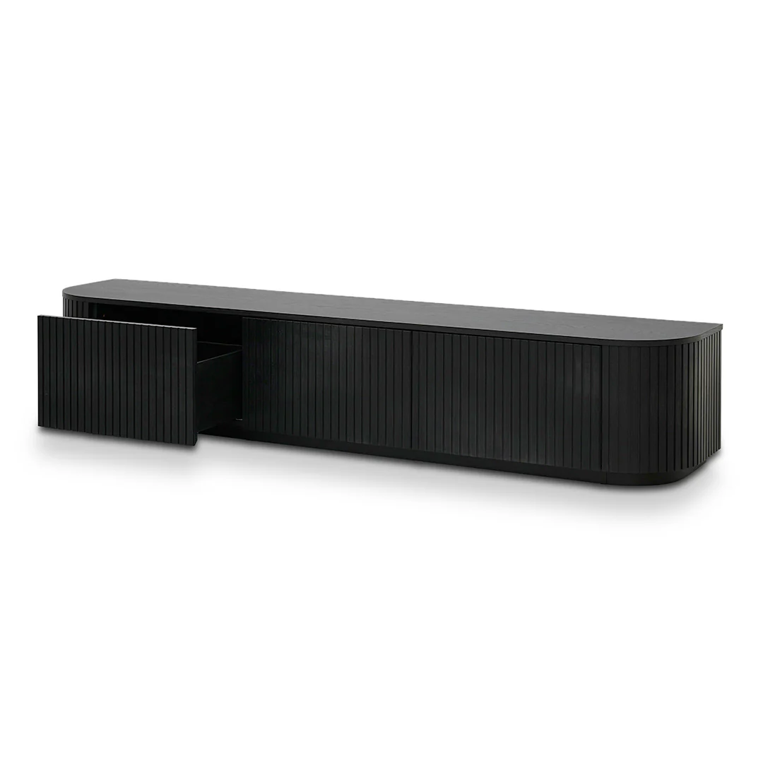 CTV8309-CN 2.4m TV Unit - Full Black Oak - Image 3