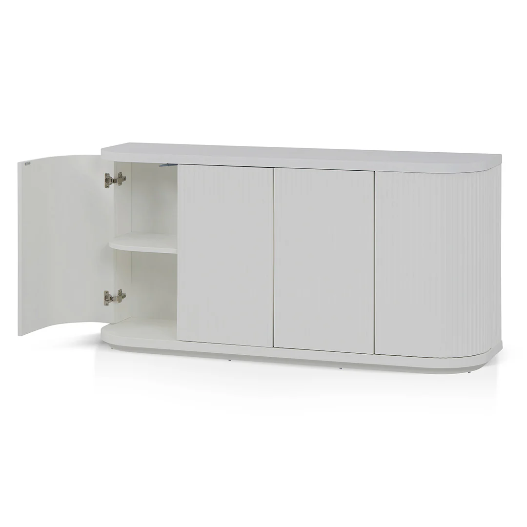 CDT8339-DW 1.6m Veneer Top Buffet Unit - Full White - Image 4