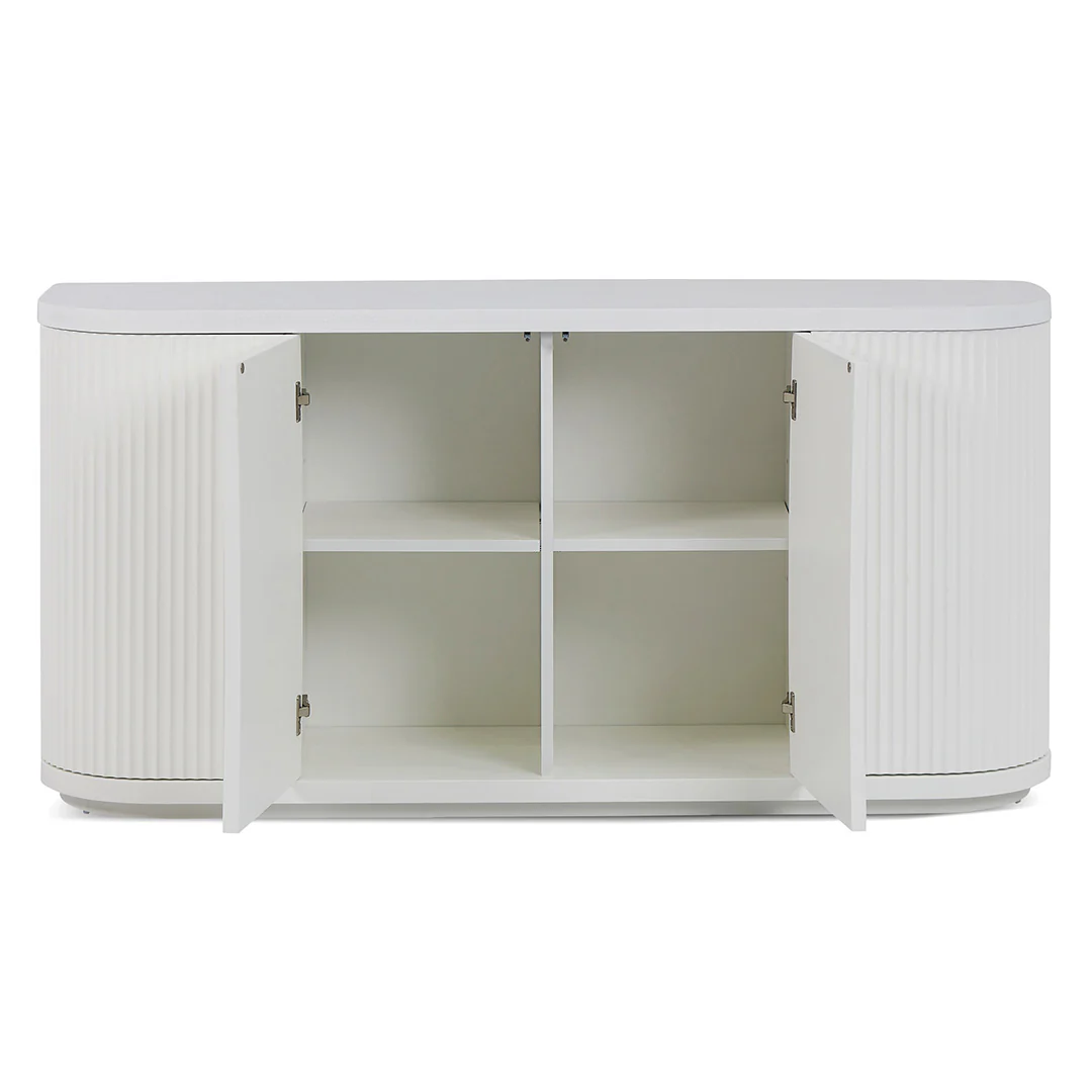 CDT8339-DW 1.6m Veneer Top Buffet Unit - Full White - Image 5