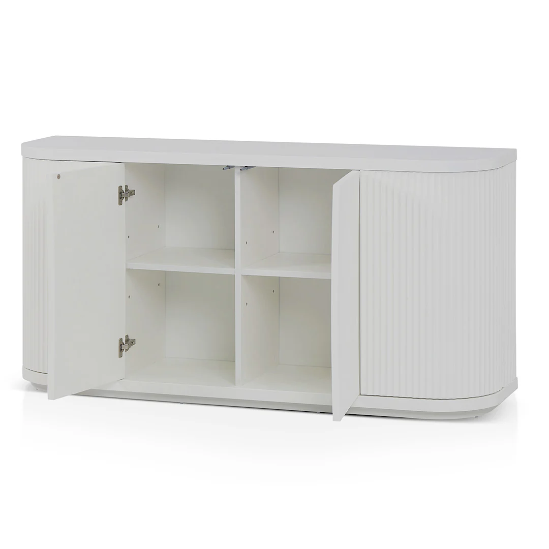 CDT8339-DW 1.6m Veneer Top Buffet Unit - Full White - Image 6